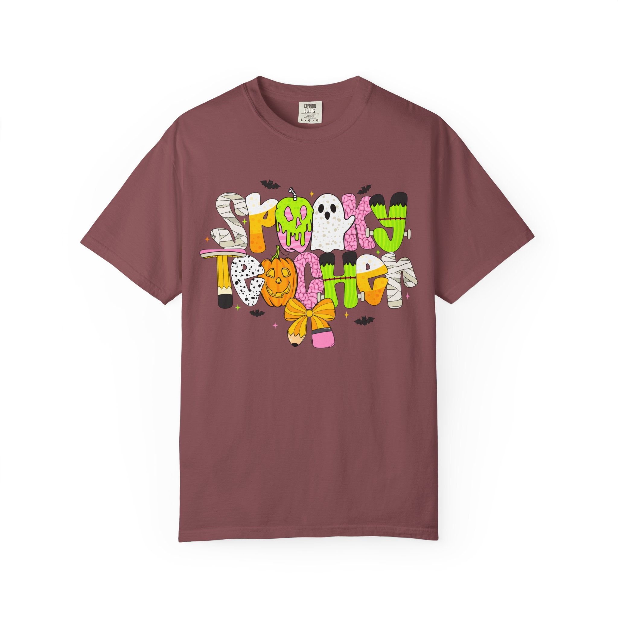 Spooky Teacher Shirt, Funny Halloween Teacher TShirt, Fall Graphic Tee, Halloween Teacher Gift, Cute October School Shirt
