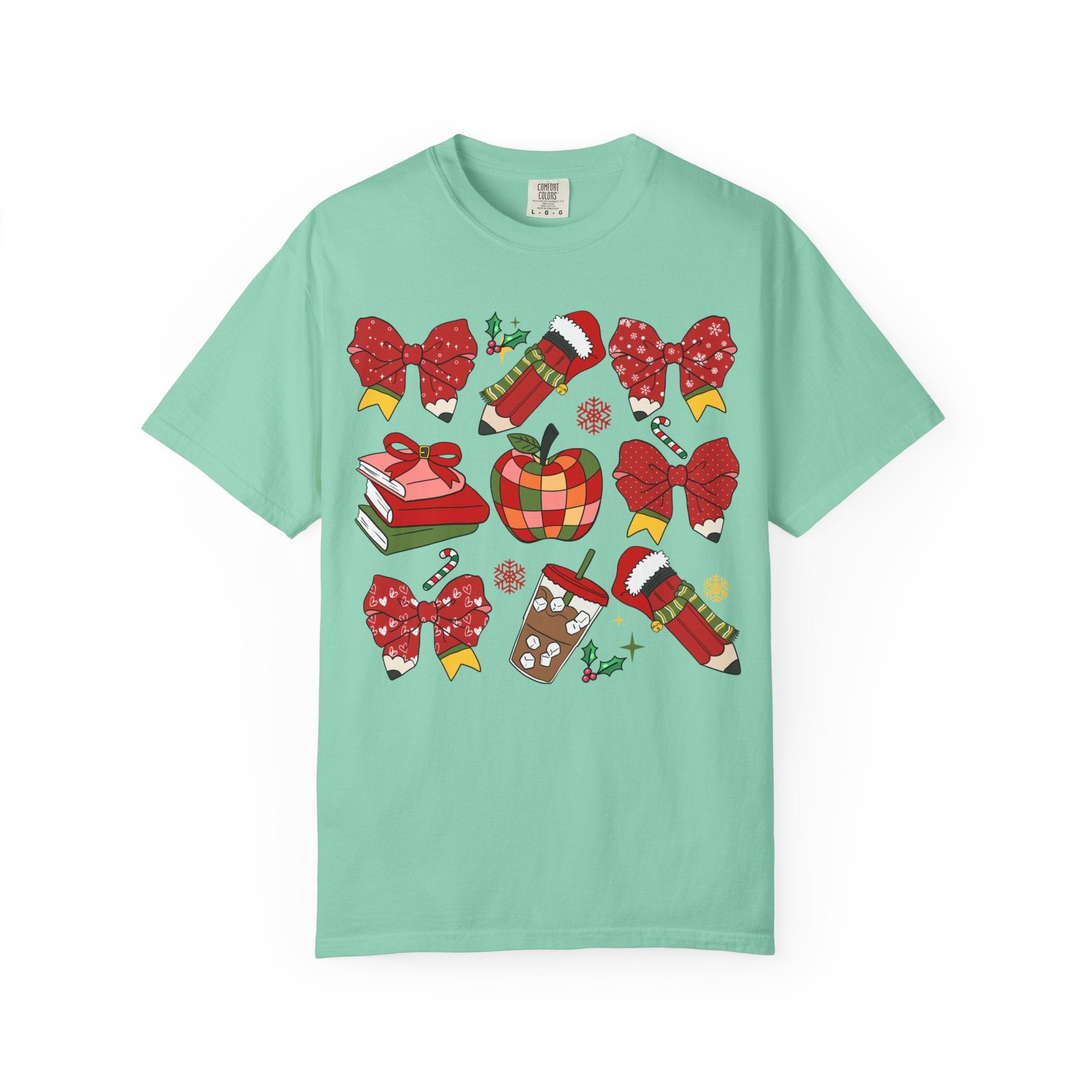 Christmas Teacher Sweatshirt | Red Bows & Holiday Classroom Pullover
