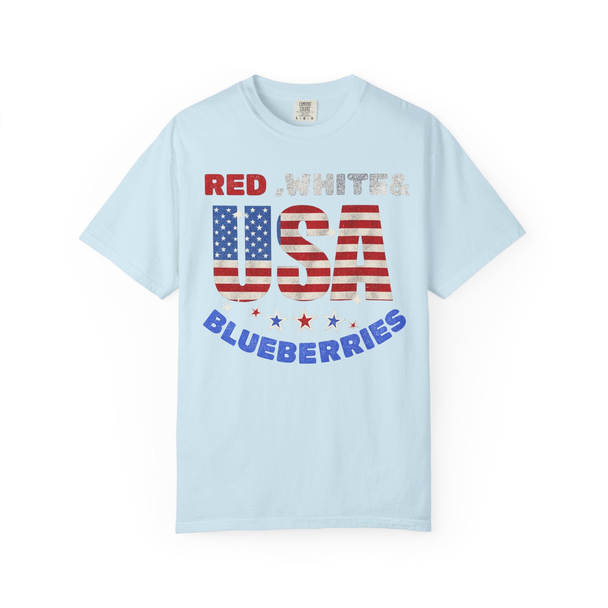 Red, White & Blueberries USA Shirt – Patriotic Memorial Tee – Charlie Kirk Tribute