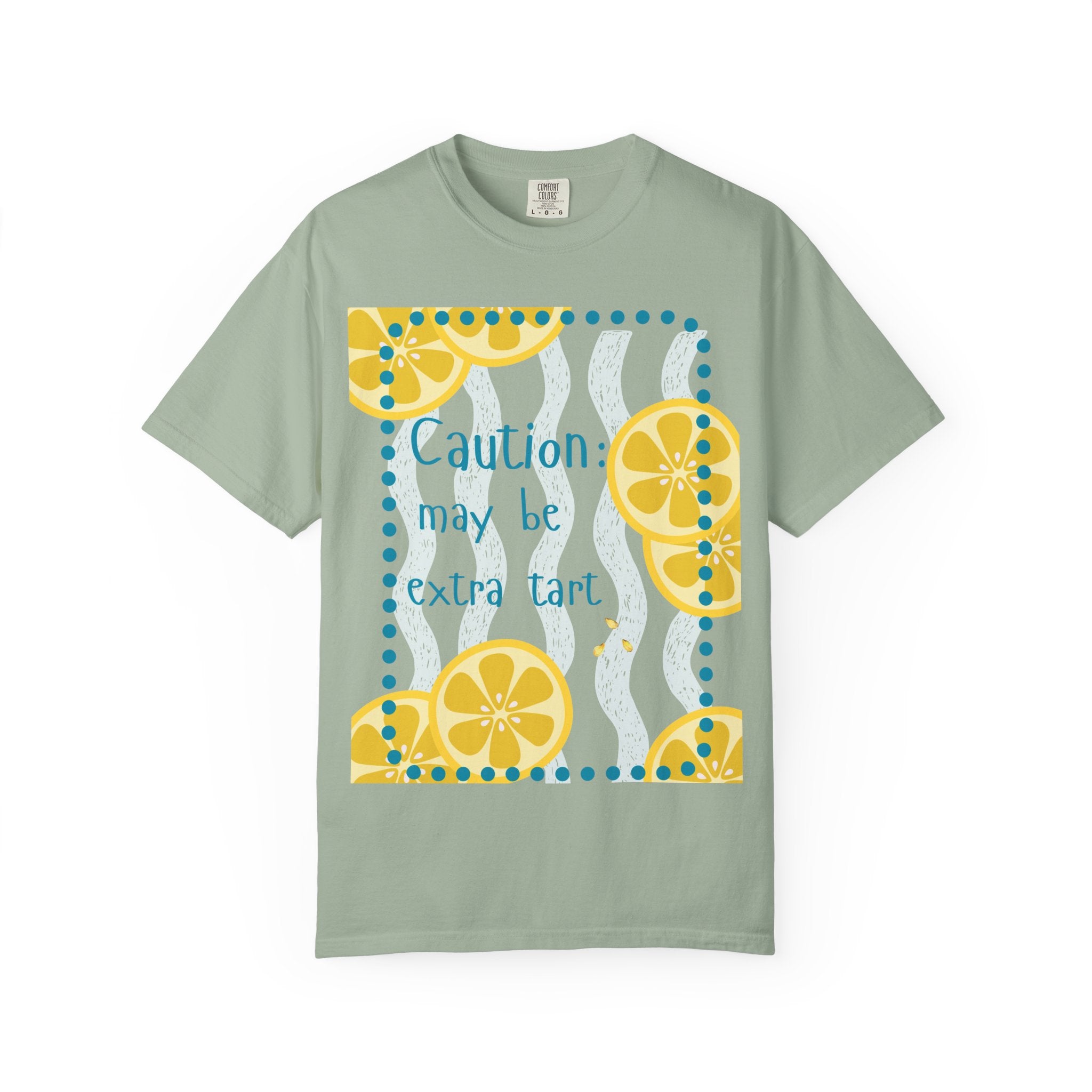 Caution May Be Extra Tart Shirt | Comfort Colors Funny Lemon Tee for Women