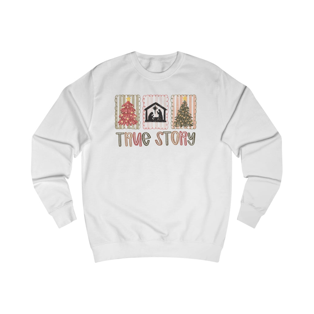 True Story Nativity Sweatshirt – Christian Christmas Shirt for Women