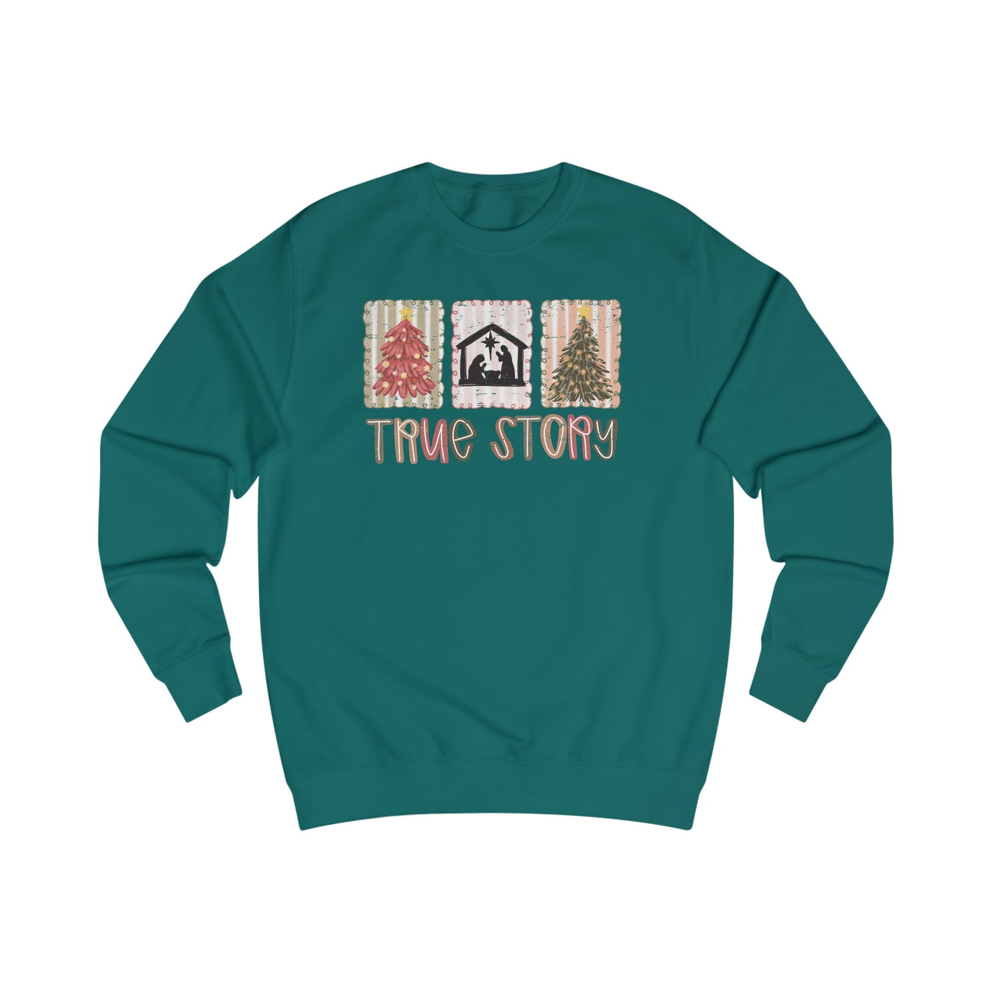 True Story Nativity Sweatshirt – Christian Christmas Shirt for Women