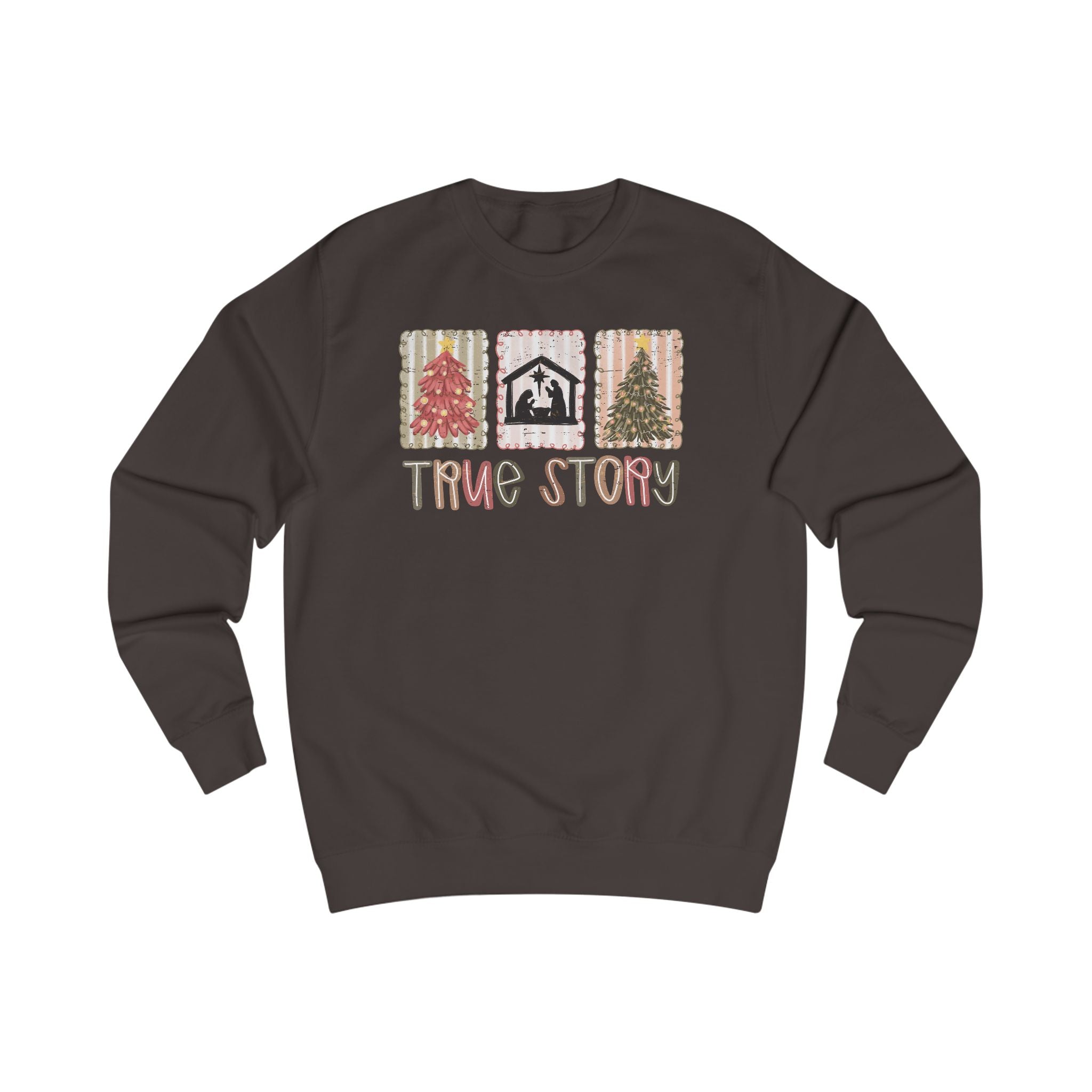 True Story Nativity Sweatshirt – Christian Christmas Shirt for Women