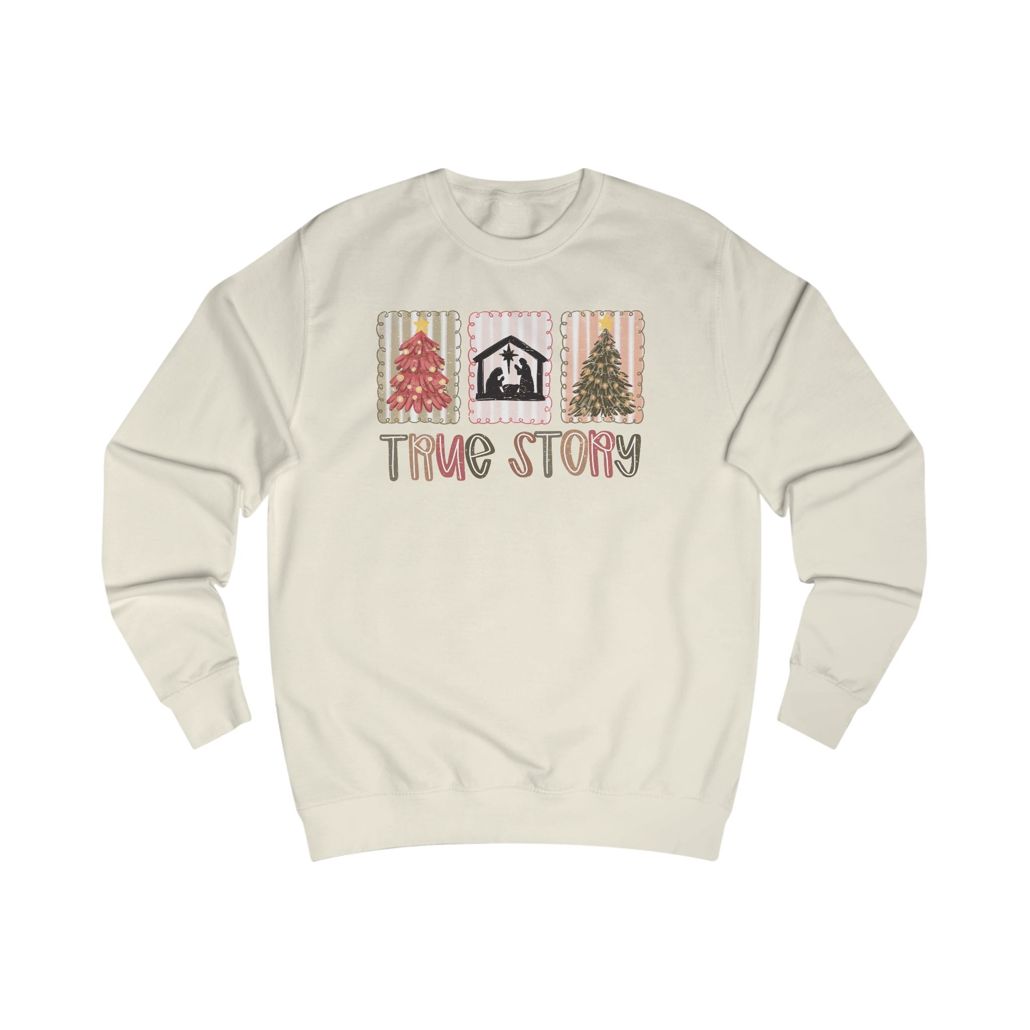 True Story Nativity Sweatshirt – Christian Christmas Shirt for Women