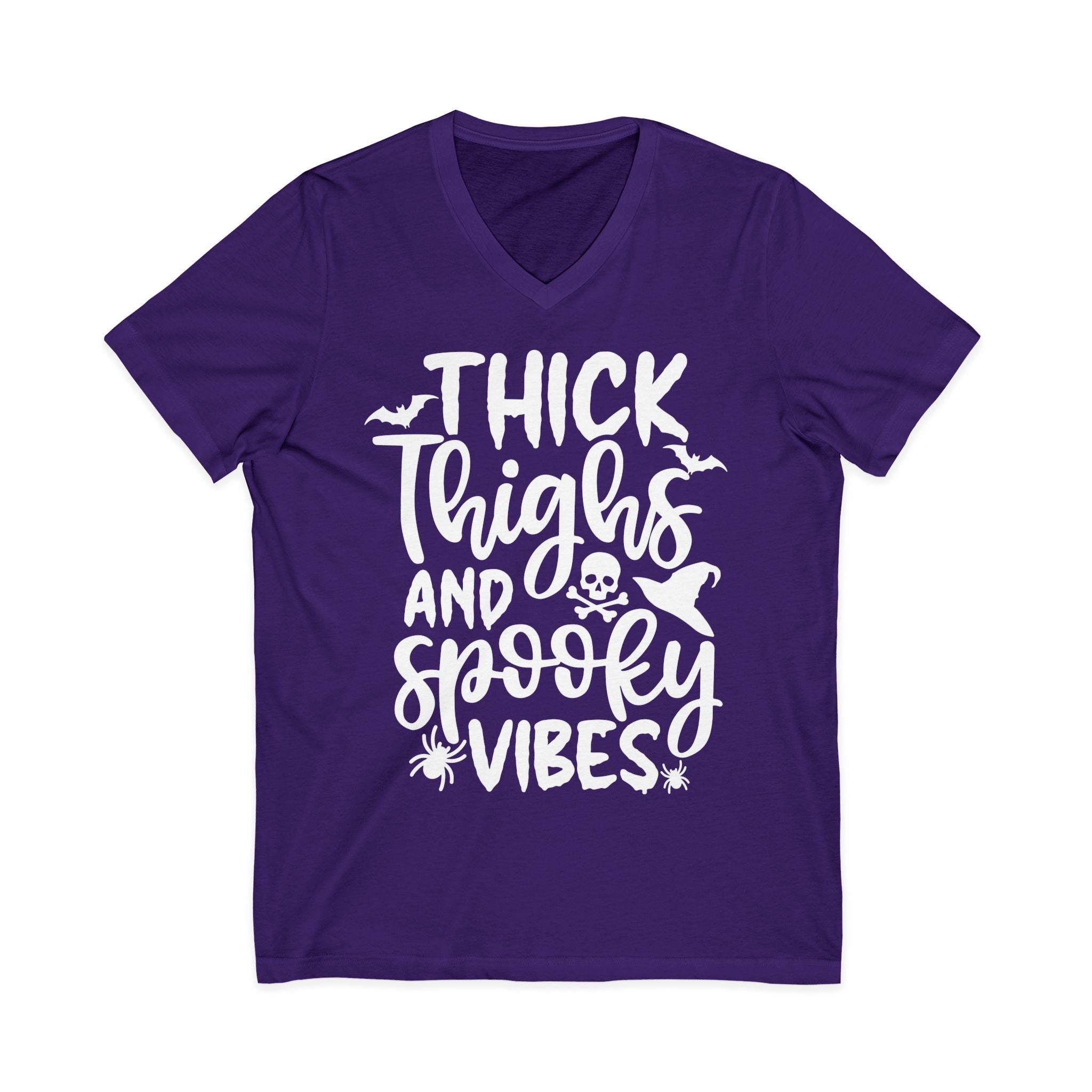 Thick Thighs & Spooky Vibes Shirt – Funny Halloween Tee