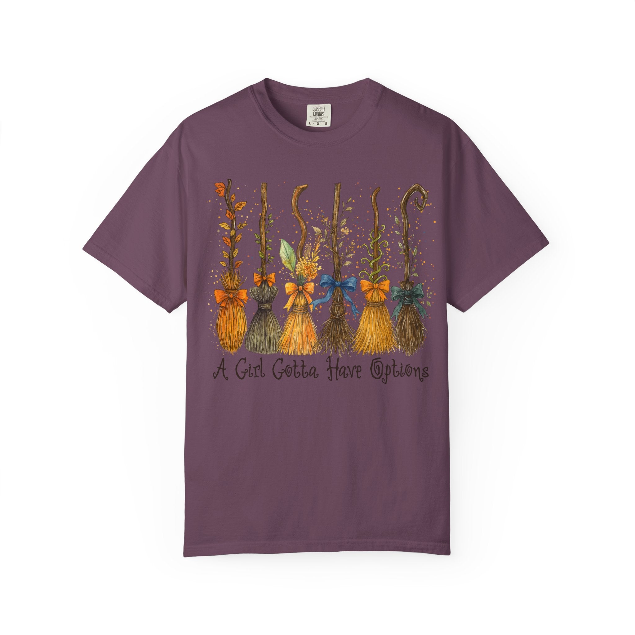 A Girl Gotta Have Options Witch Shirt – Funny Halloween Tee