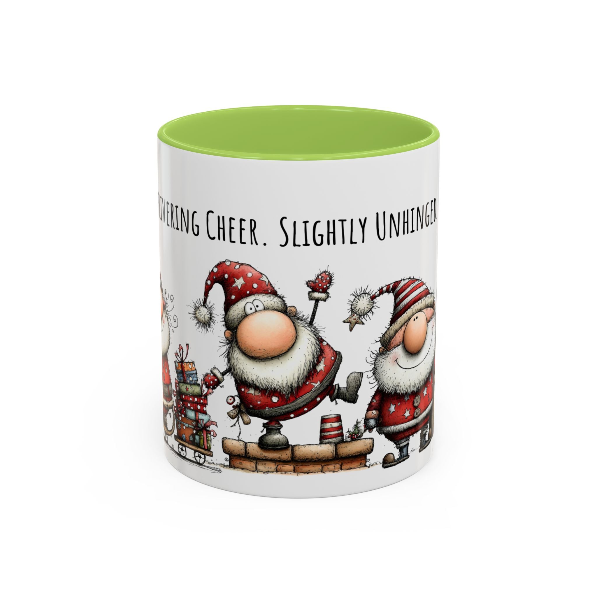Delivering Cheer Santa Mug | Funny Holiday Coffee Cup