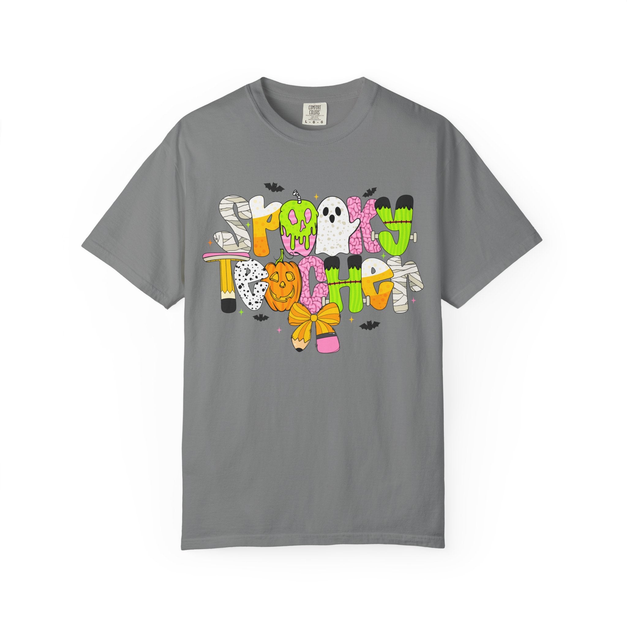 Spooky Teacher Shirt, Funny Halloween Teacher TShirt, Fall Graphic Tee, Halloween Teacher Gift, Cute October School Shirt