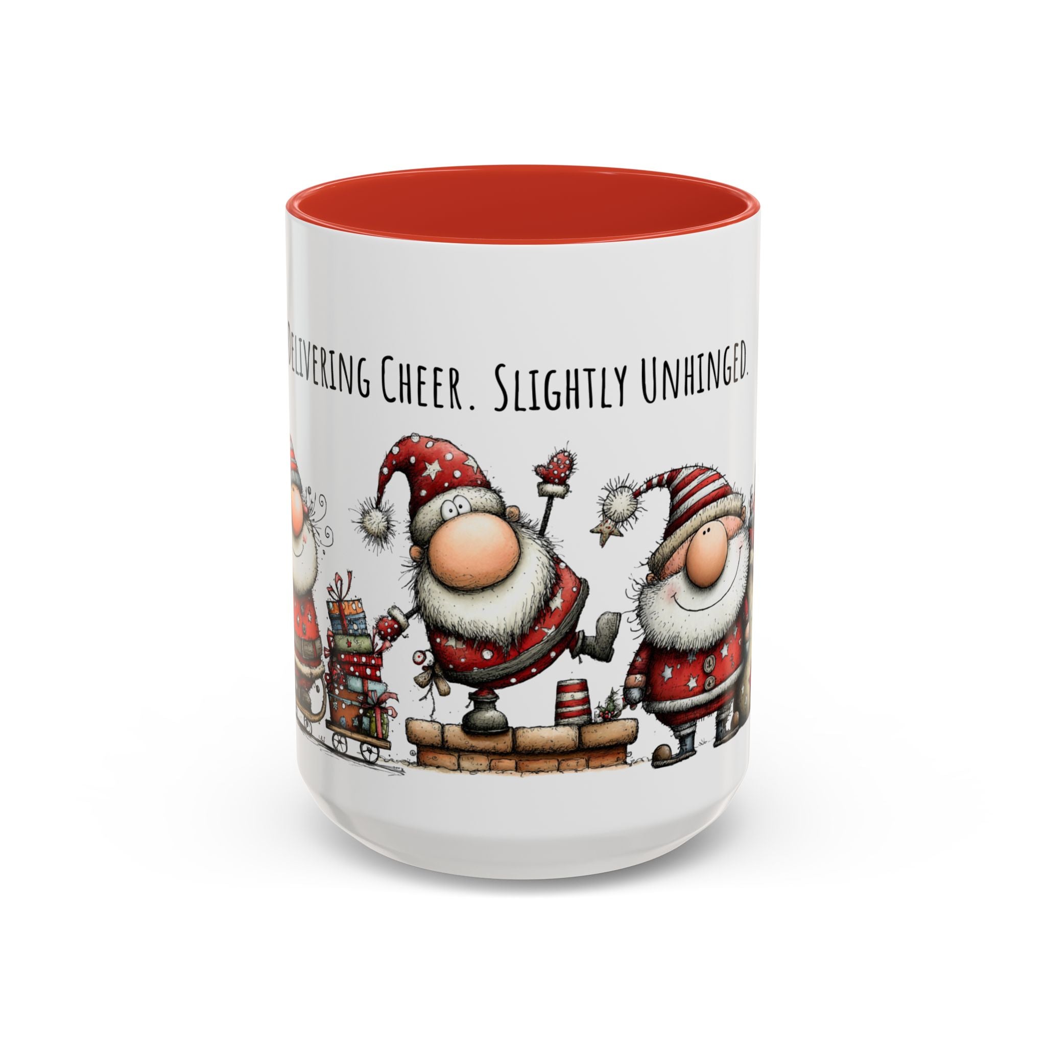 Delivering Cheer Santa Mug | Funny Holiday Coffee Cup