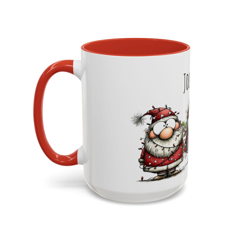 Jolly-Ish Coffee Mug - Festive Holiday Drinkware, Christmas Gift, Santa Decor, Fun Coffee Cup, Winter Cheer Mug