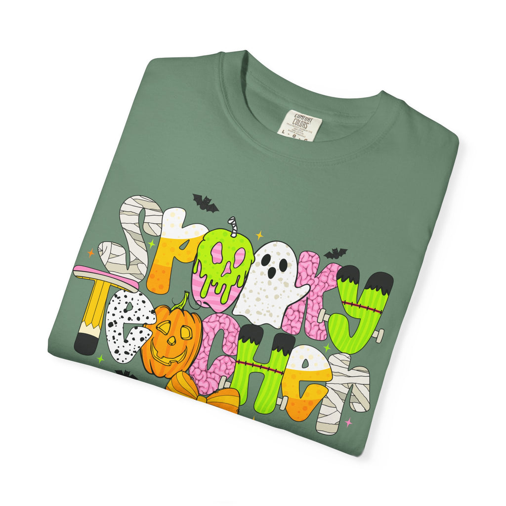 Spooky Teacher Shirt, Funny Halloween Teacher TShirt, Fall Graphic Tee, Halloween Teacher Gift, Cute October School Shirt