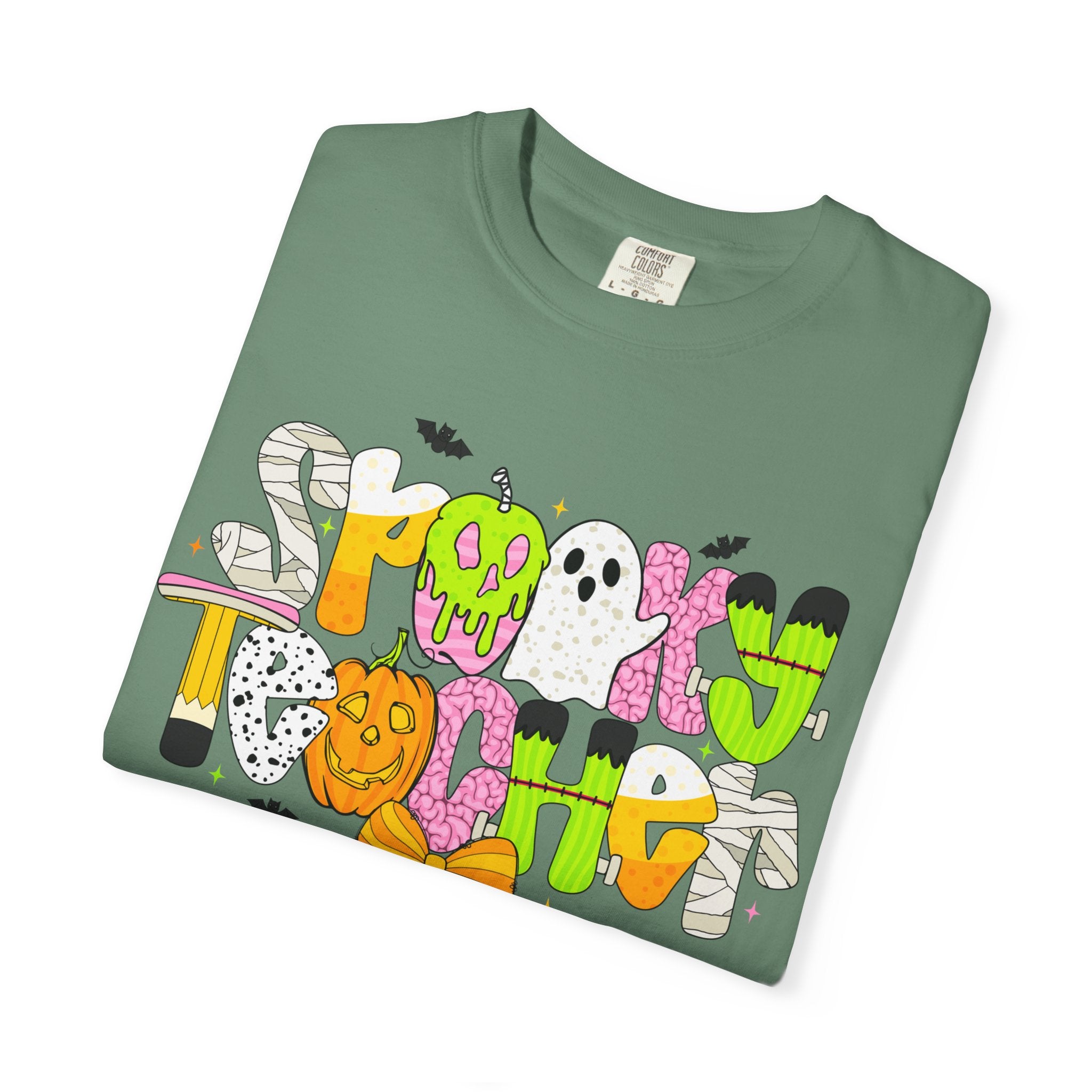 Spooky Teacher Shirt, Funny Halloween Teacher TShirt, Fall Graphic Tee, Halloween Teacher Gift, Cute October School Shirt