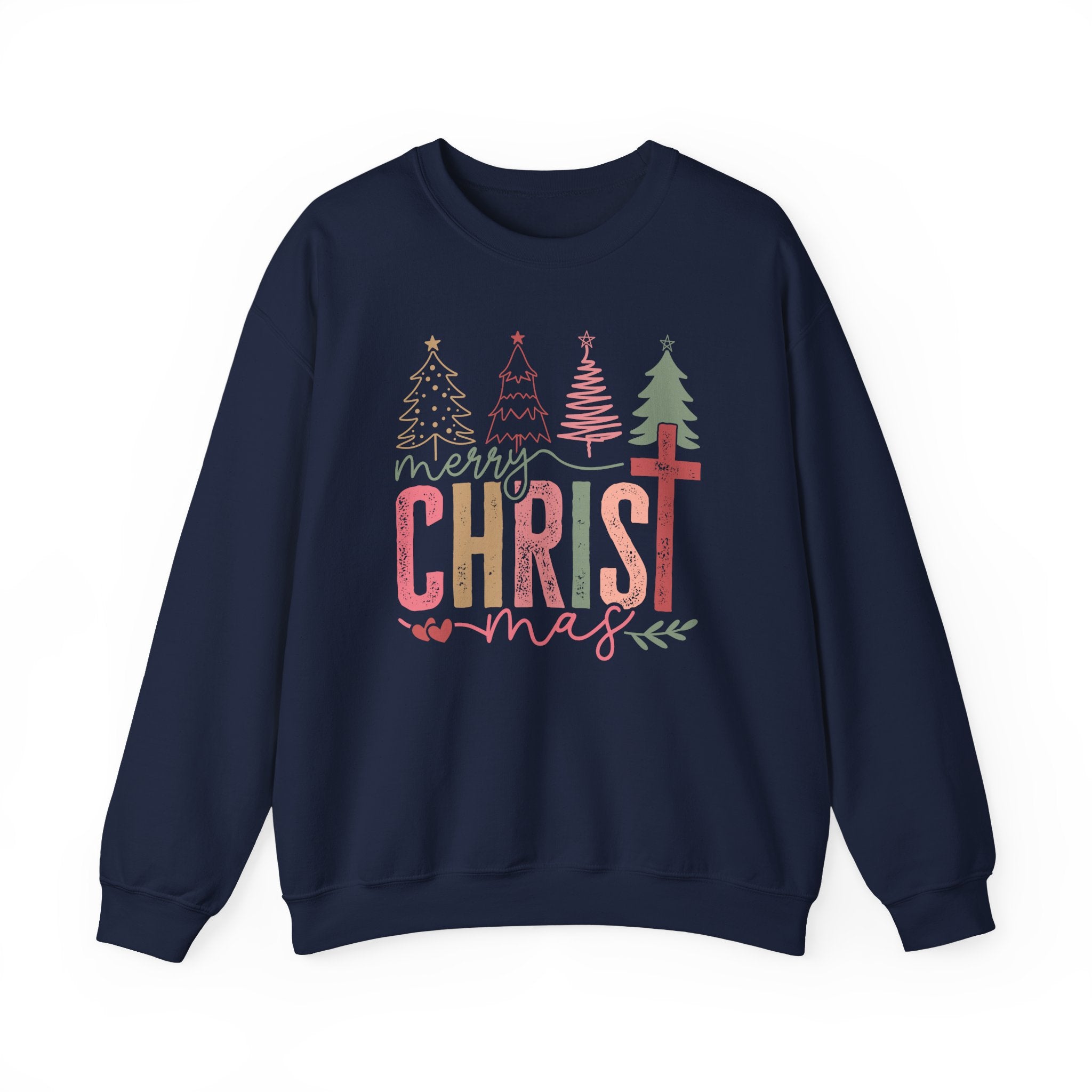 Merry CHRISTmas Sweatshirt – Christian Christmas Sweater for Women, Faith-Based Holiday Pullover