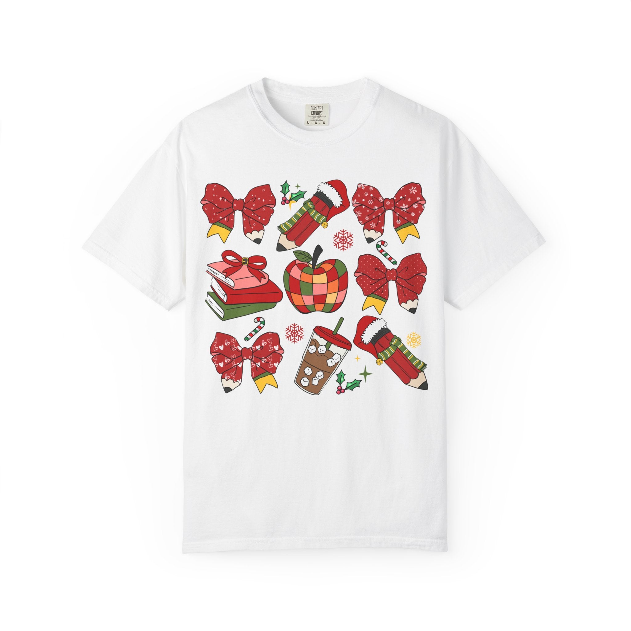 Christmas Teacher Sweatshirt | Red Bows & Holiday Classroom Pullover