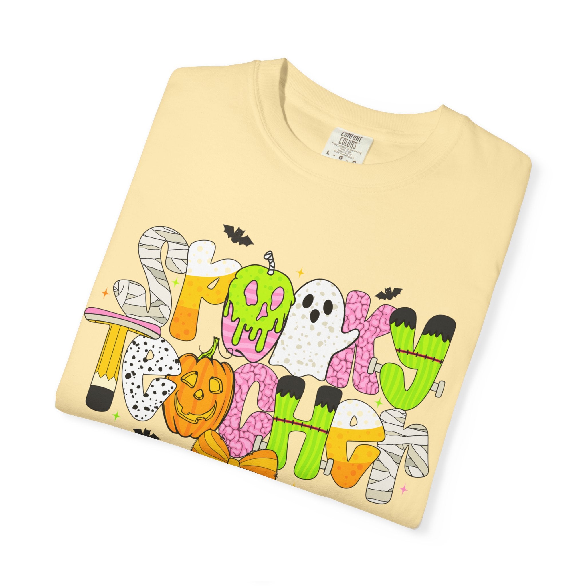 Spooky Teacher Shirt, Funny Halloween Teacher TShirt, Fall Graphic Tee, Halloween Teacher Gift, Cute October School Shirt