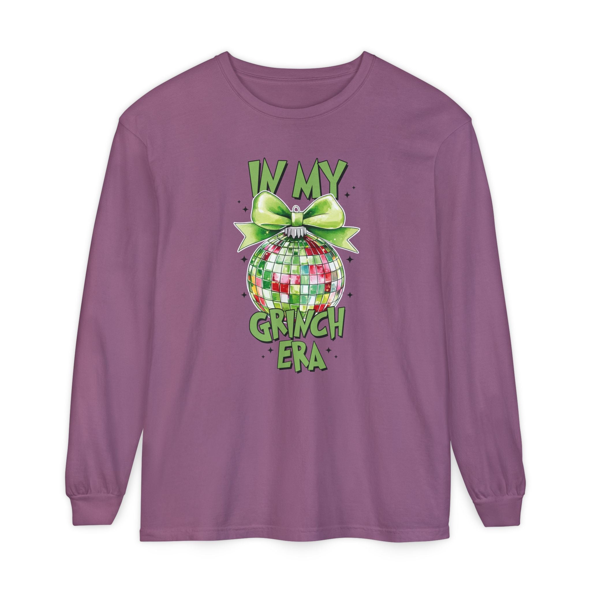 In My Grinch Era Shirt – Funny Christmas Tee with Disco Ornament