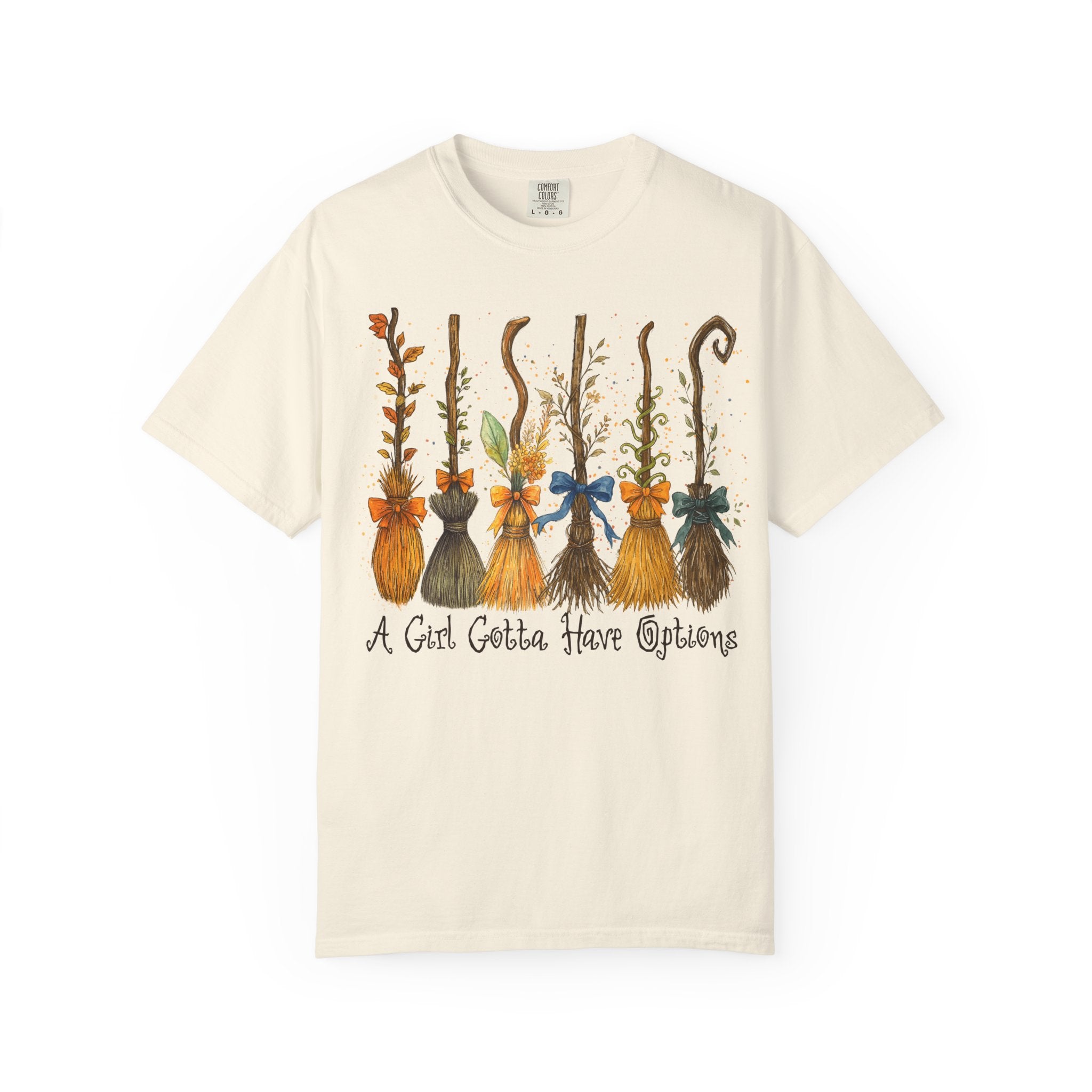 A Girl Gotta Have Options Witch Shirt – Funny Halloween Tee