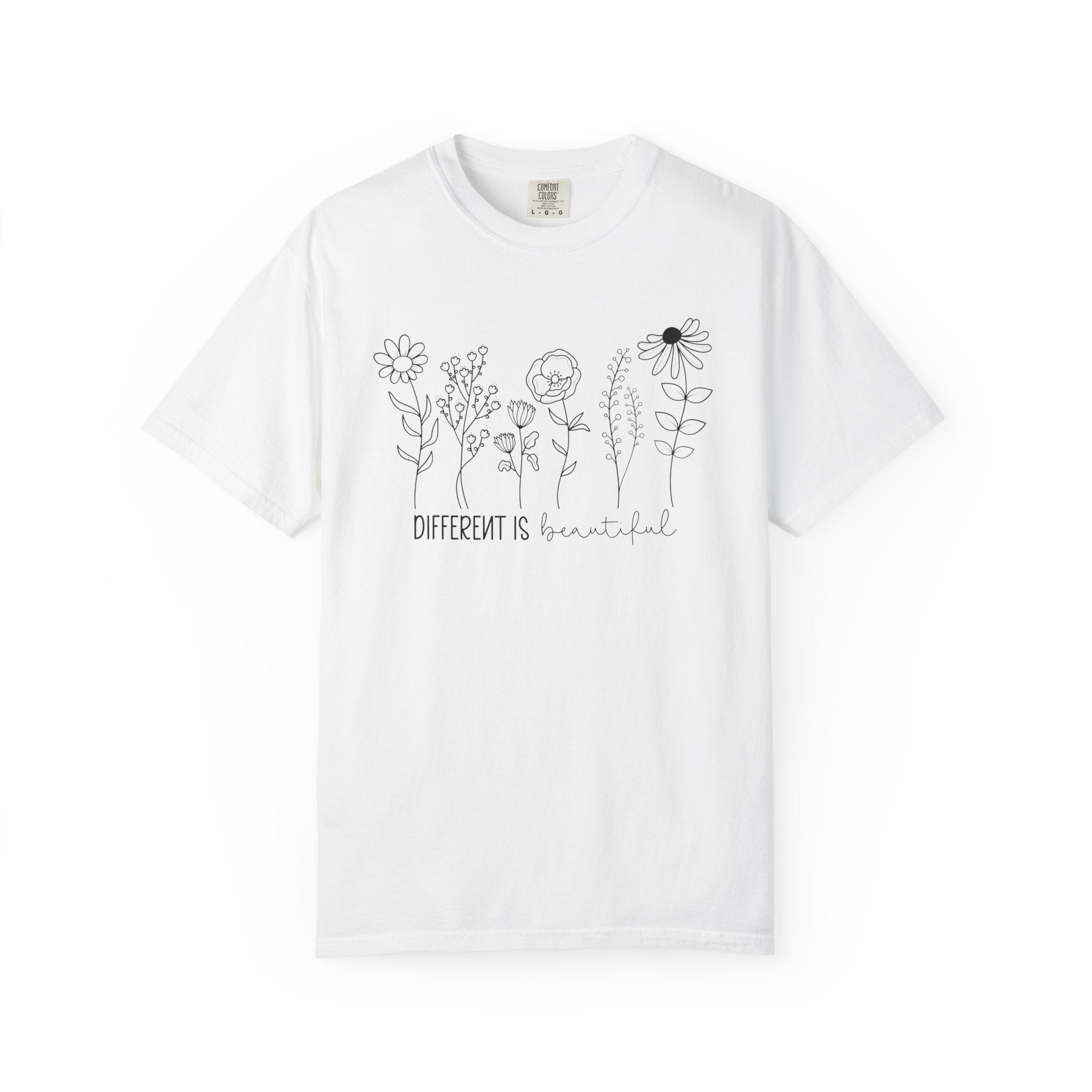 Different Is Beautiful Wildflower Shirt – Embrace Uniqueness Tee