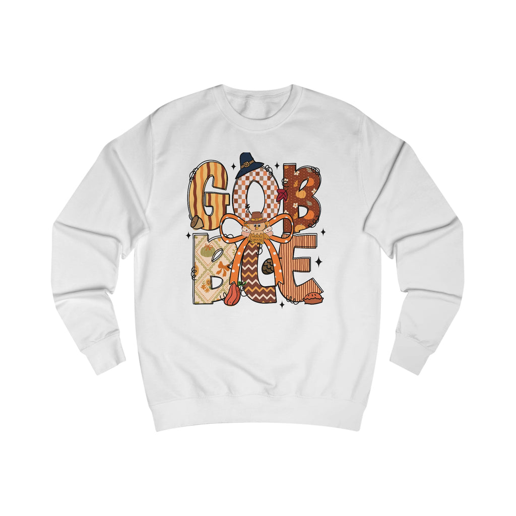 Thanksgiving Gobble Sweatshirt, Cozy Unisex Fall Sweater, Holiday Gift, Seasonal Apparel, Autumn Fashion, Family Gathering Wear