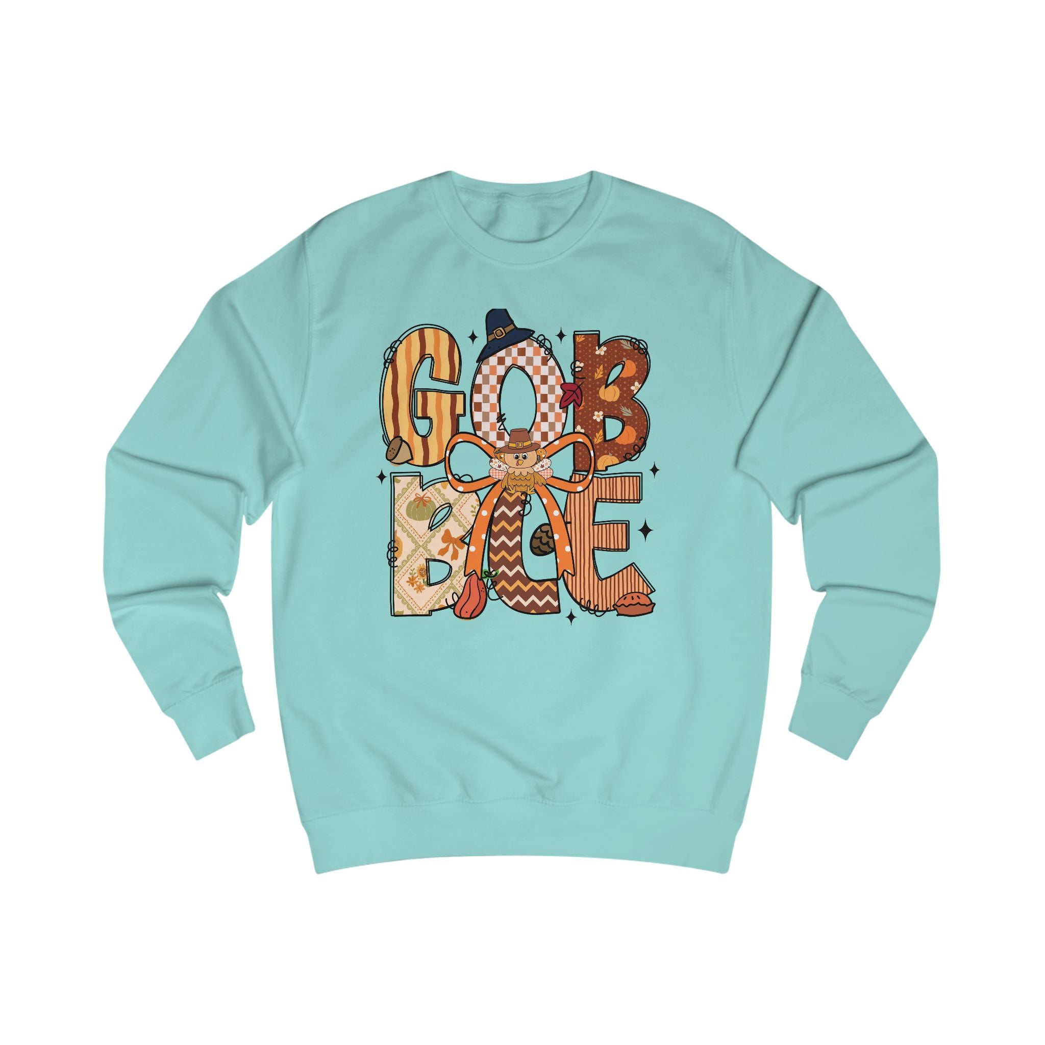 Thanksgiving Gobble Sweatshirt, Cozy Unisex Fall Sweater, Holiday Gift, Seasonal Apparel, Autumn Fashion, Family Gathering Wear