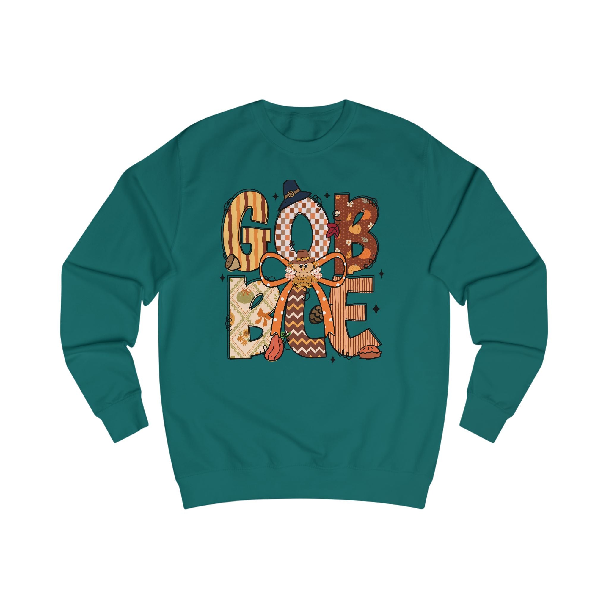 Thanksgiving Gobble Sweatshirt, Cozy Unisex Fall Sweater, Holiday Gift, Seasonal Apparel, Autumn Fashion, Family Gathering Wear