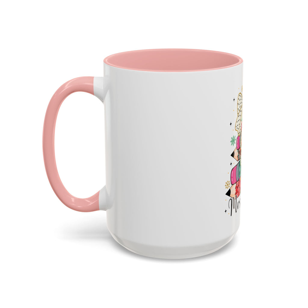 Mrs. Claus Christmas Mug – Teacher Pencil Tree Holiday Cup