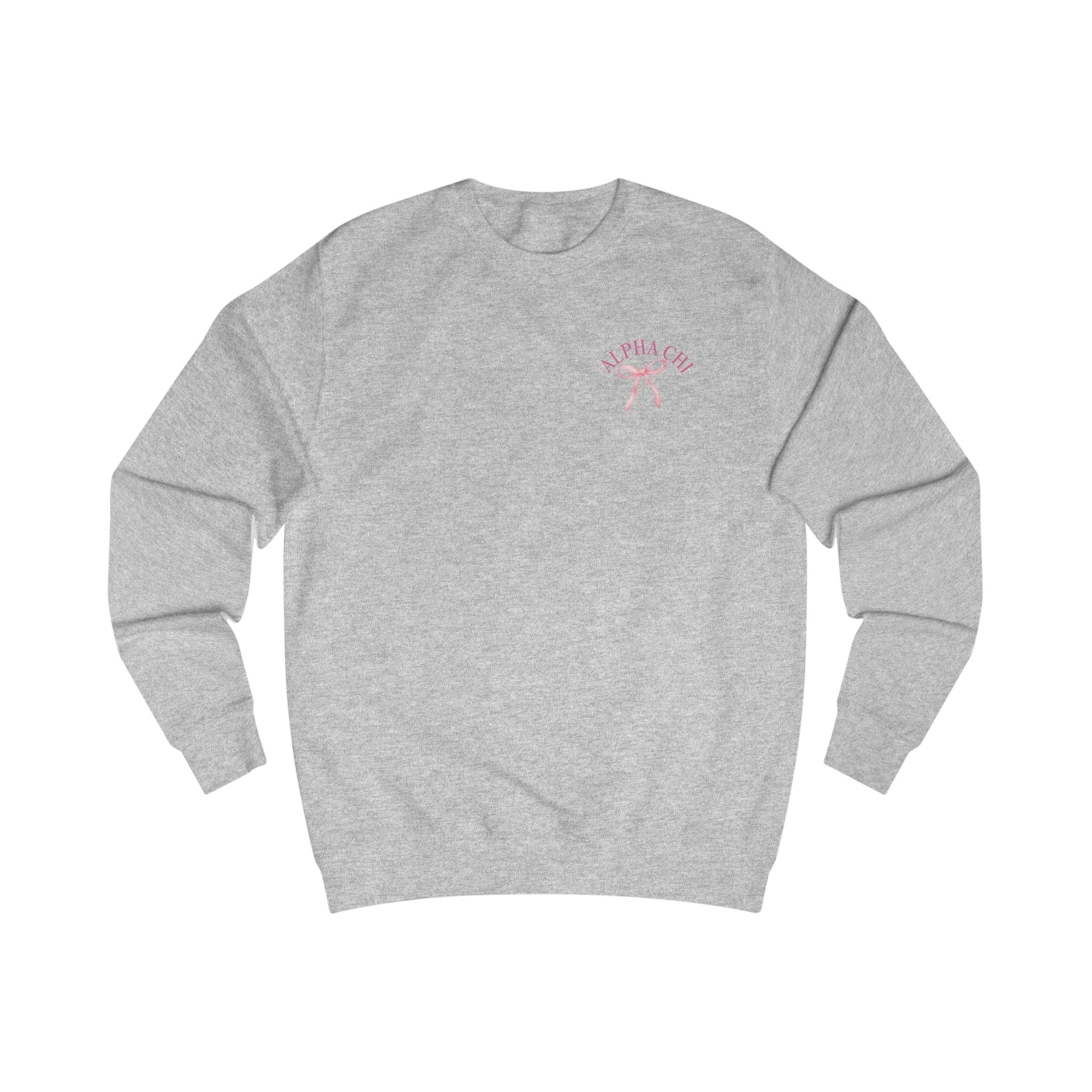 Alpha Chi Apparel | Born to be Loved Bow Crewneck Sweatshirt