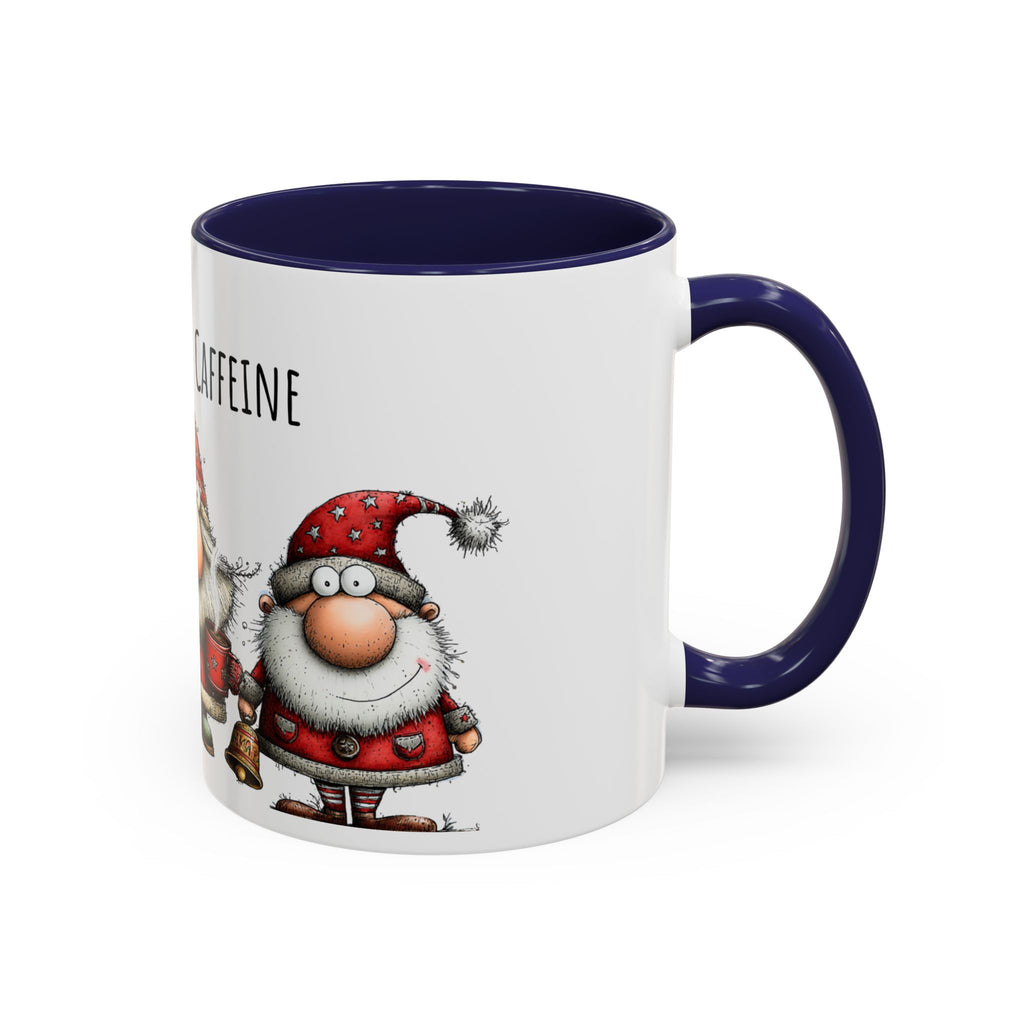 Peace Love Caffeine Santa Mug – Cozy Christmas Coffee Cup