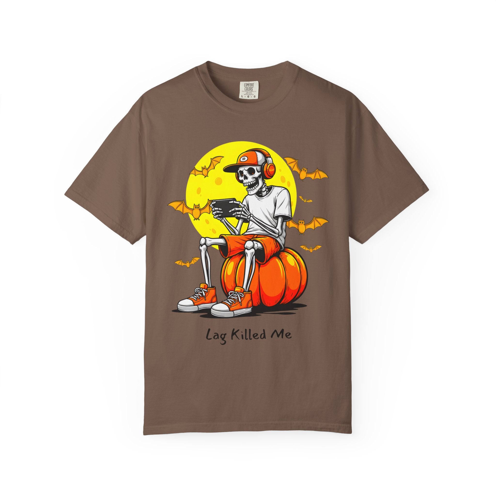 Lag Killed Me Gamer Skeleton Tee