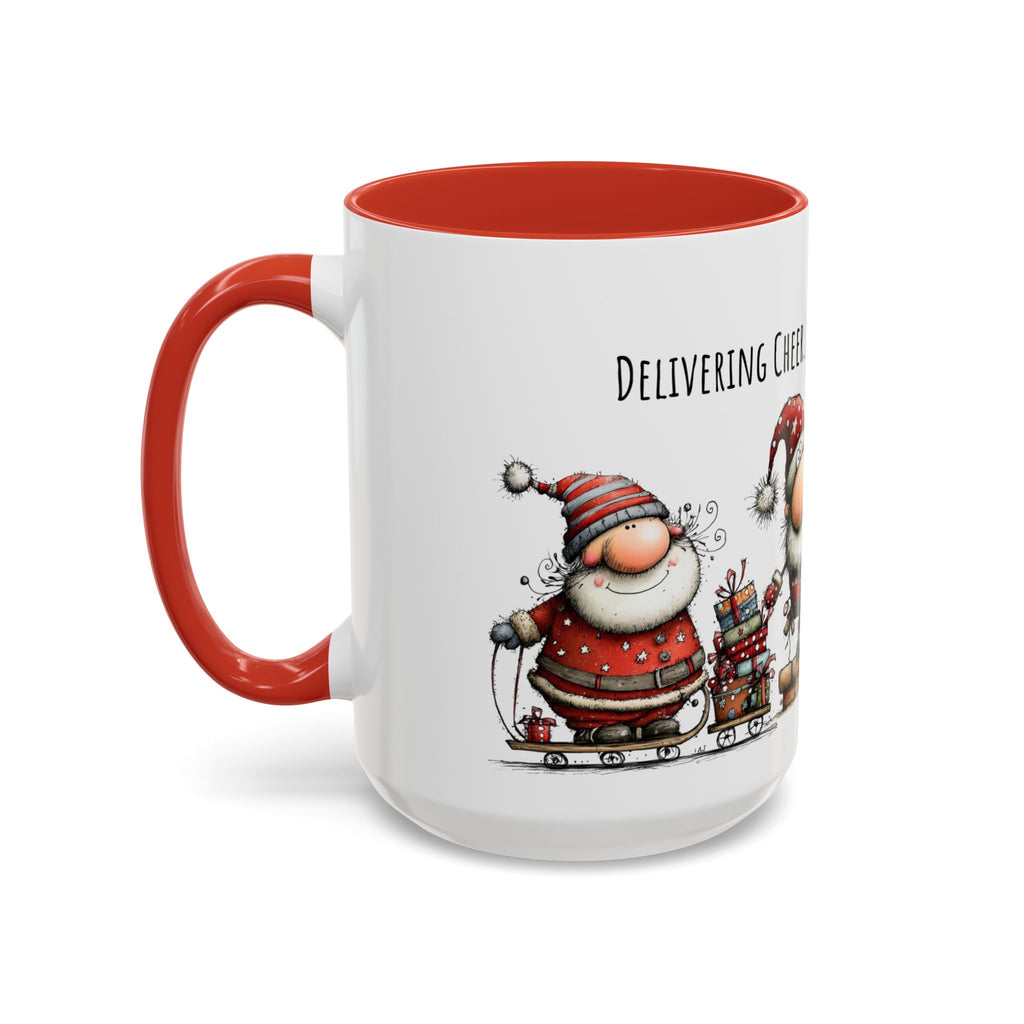 Delivering Cheer Santa Mug | Funny Holiday Coffee Cup