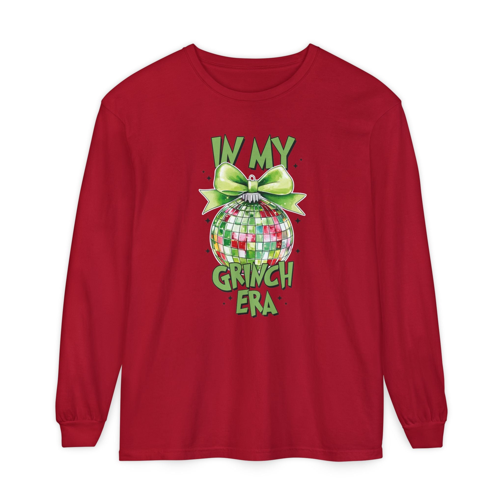 In My Grinch Era Shirt – Funny Christmas Tee with Disco Ornament