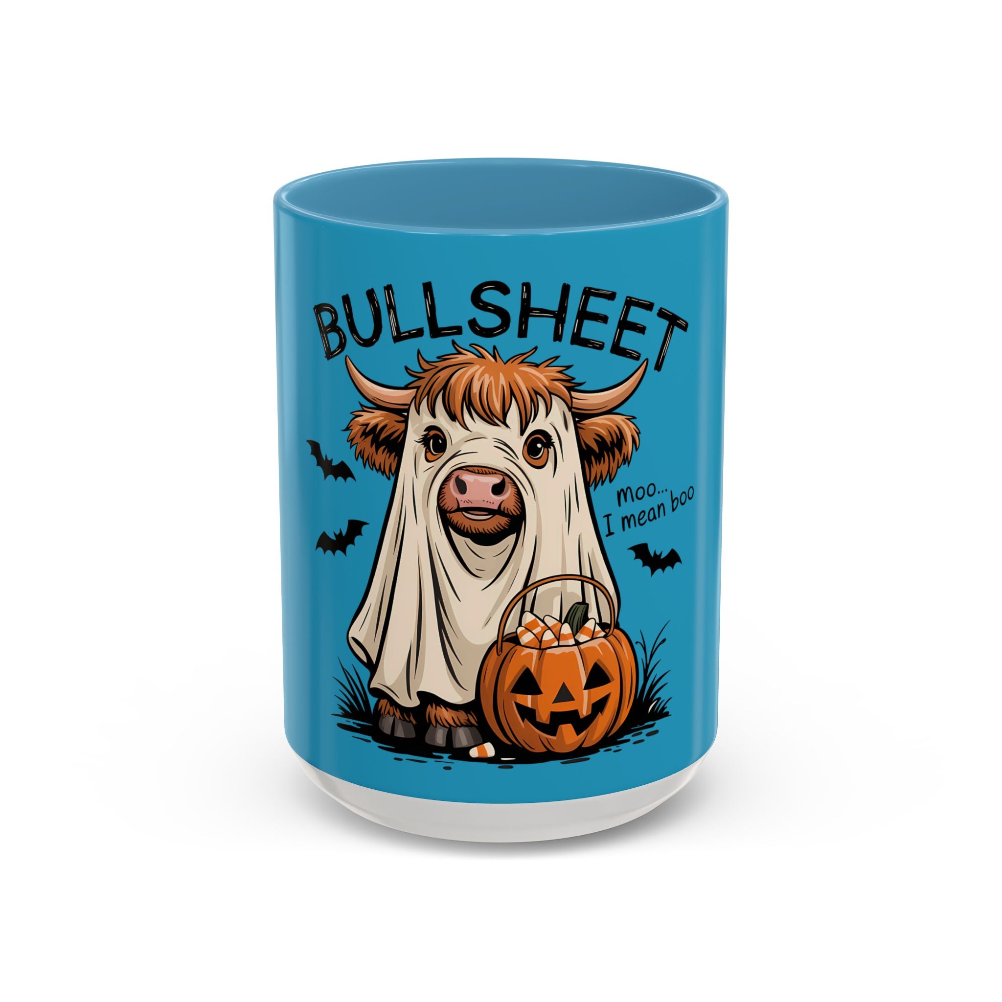 Bullsheet Halloween Mug|Funny Highland Cow Coffee Cup