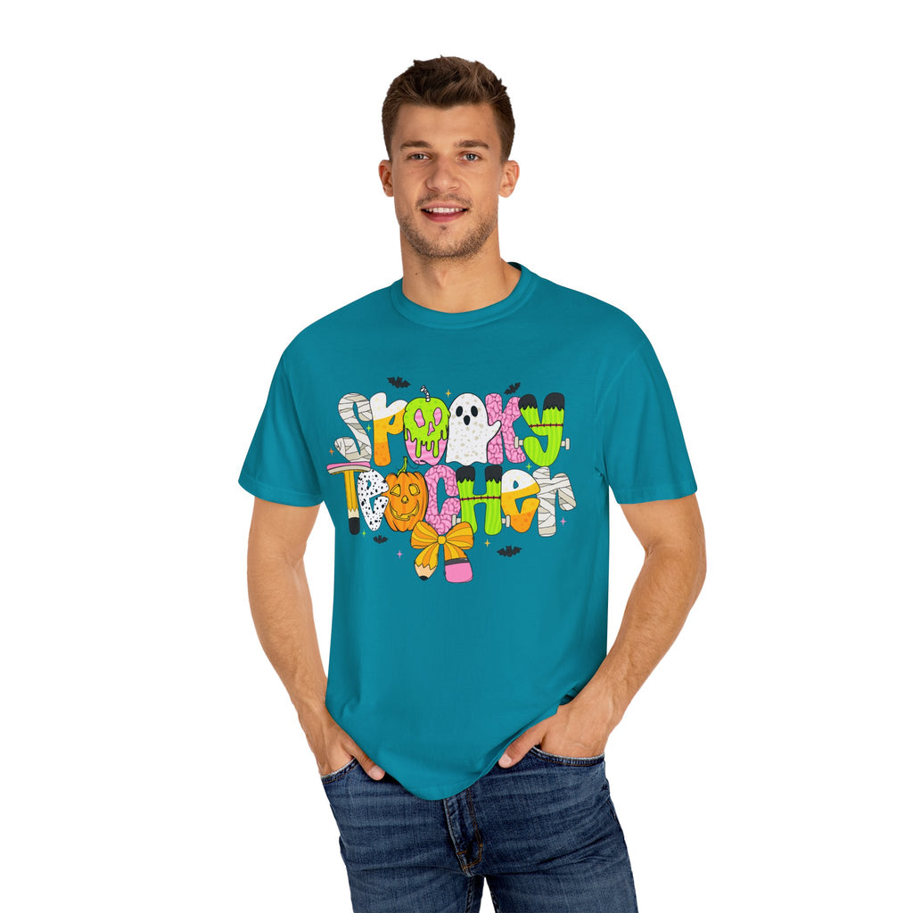 Spooky Teacher Shirt, Funny Halloween Teacher TShirt, Fall Graphic Tee, Halloween Teacher Gift, Cute October School Shirt