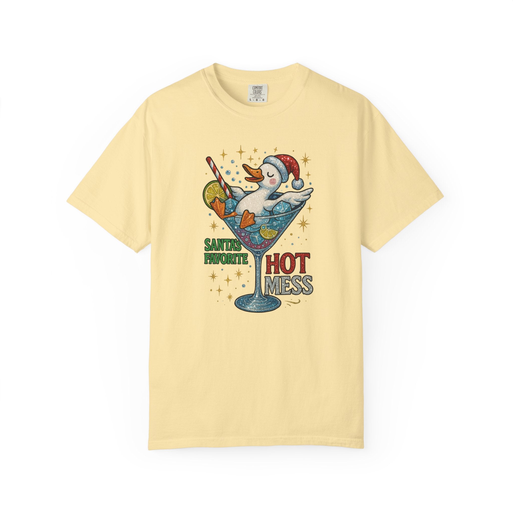 Santa’s Favorite Hot Mess Christmas T-Shirt | Funny Holiday Graphic Tee