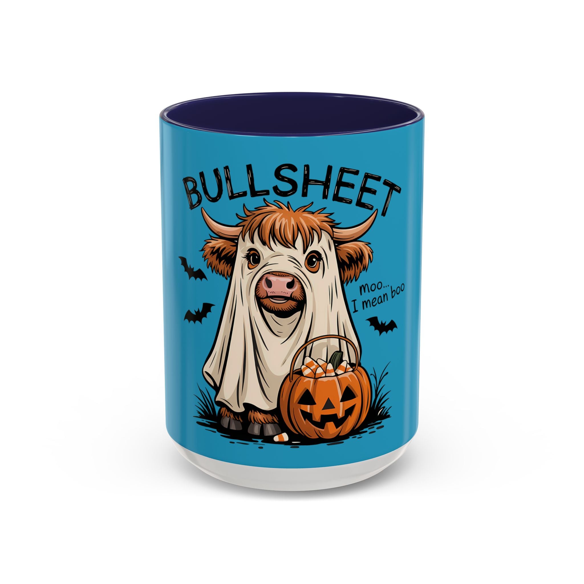 Bullsheet Halloween Mug|Funny Highland Cow Coffee Cup