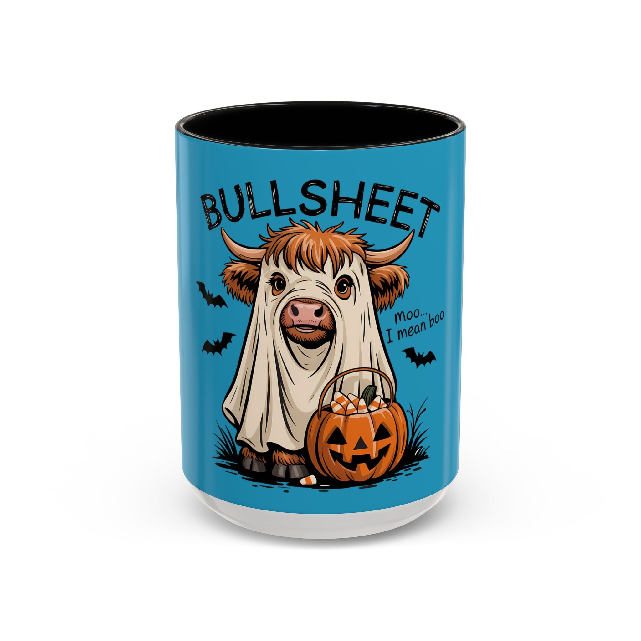 Bullsheet Halloween Mug|Funny Highland Cow Coffee Cup
