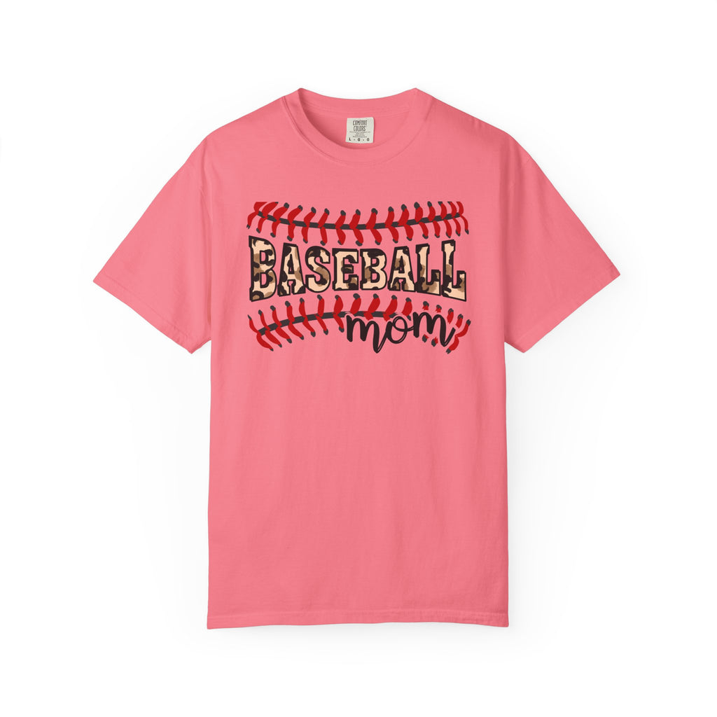 Baseball T-Shirt – Leopard Print Baseball Graphic Tee for Moms & Fans