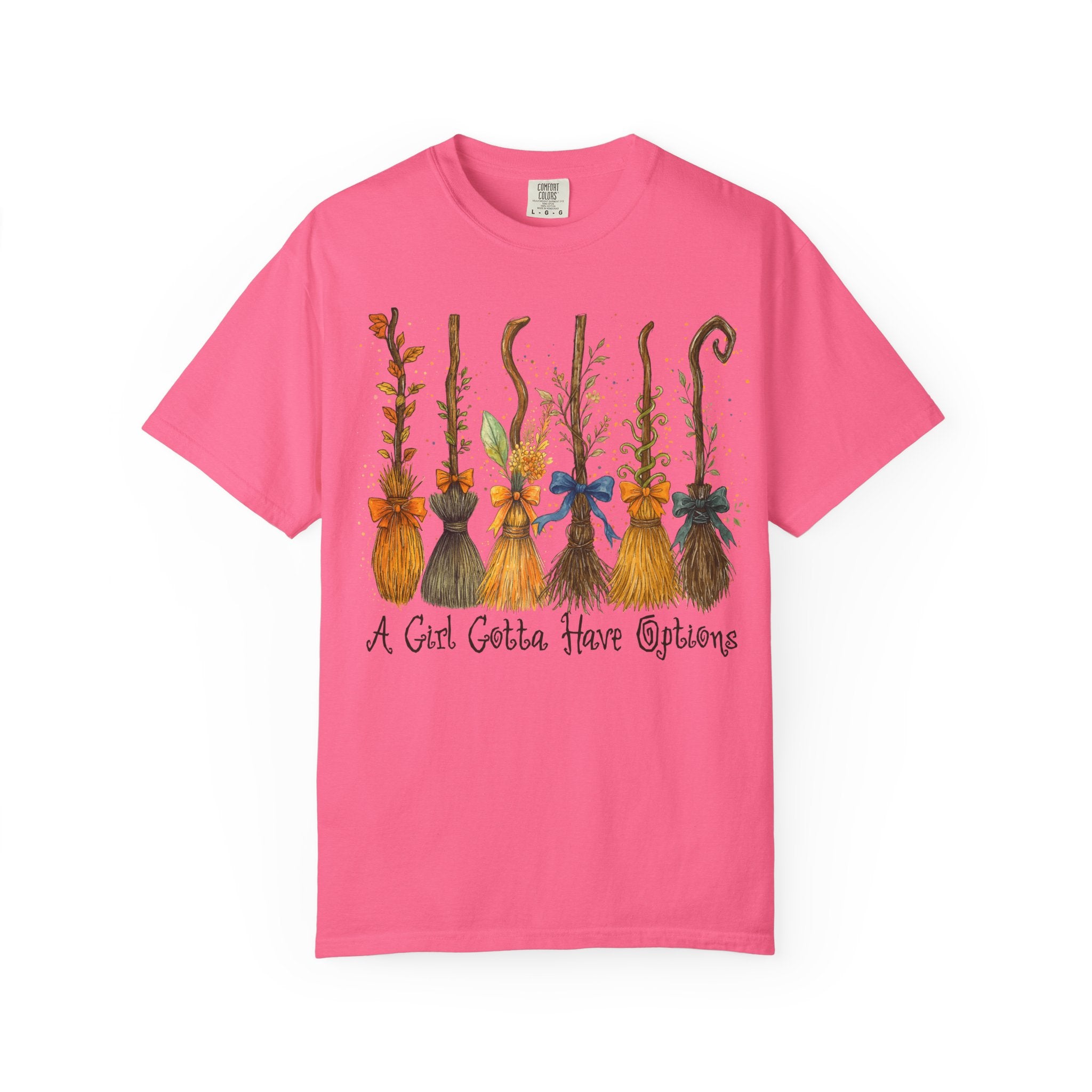 A Girl Gotta Have Options Witch Shirt – Funny Halloween Tee