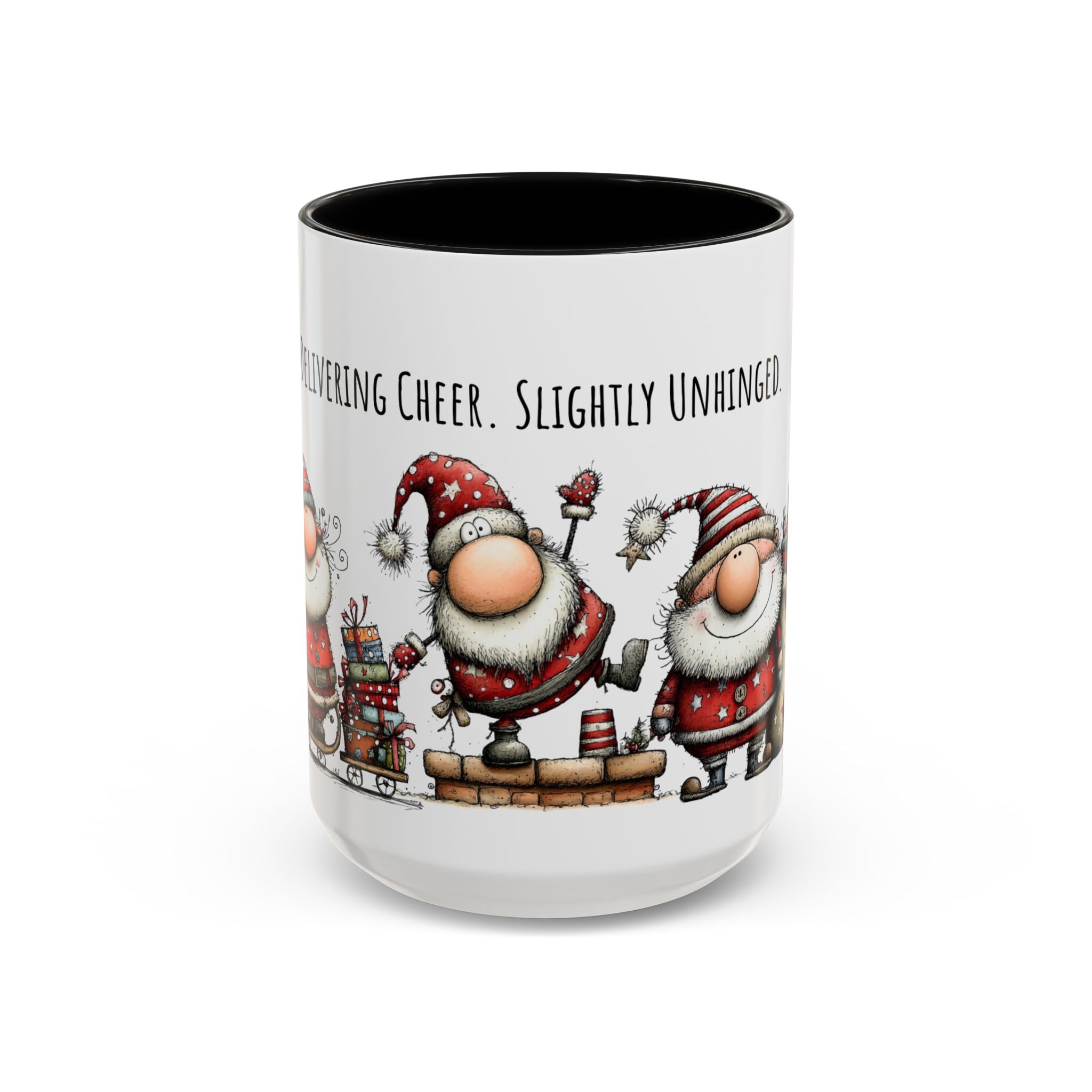 Delivering Cheer Santa Mug | Funny Holiday Coffee Cup