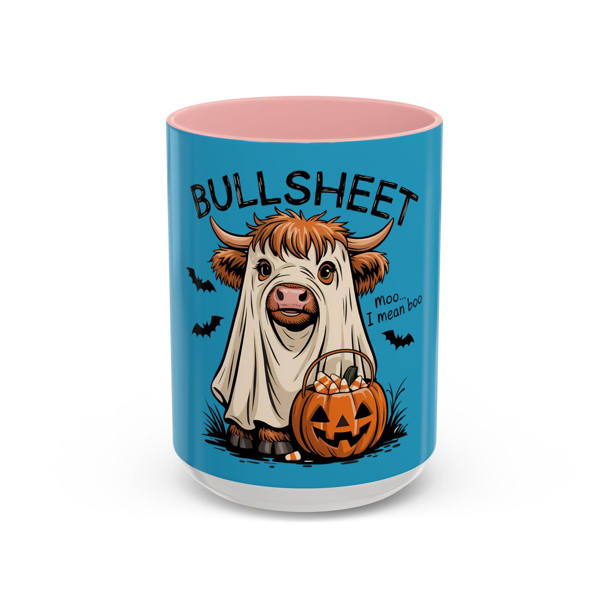 Bullsheet Halloween Mug|Funny Highland Cow Coffee Cup