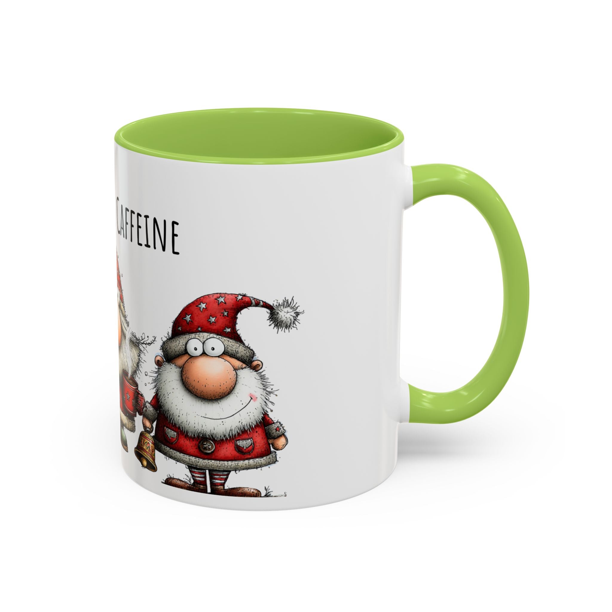 Peace Love Caffeine Santa Mug – Cozy Christmas Coffee Cup