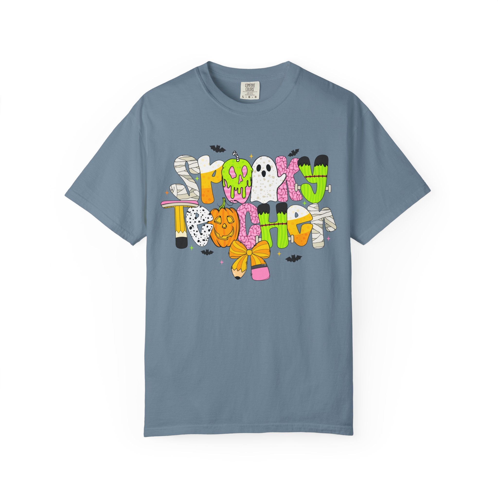 Spooky Teacher Shirt, Funny Halloween Teacher TShirt, Fall Graphic Tee, Halloween Teacher Gift, Cute October School Shirt