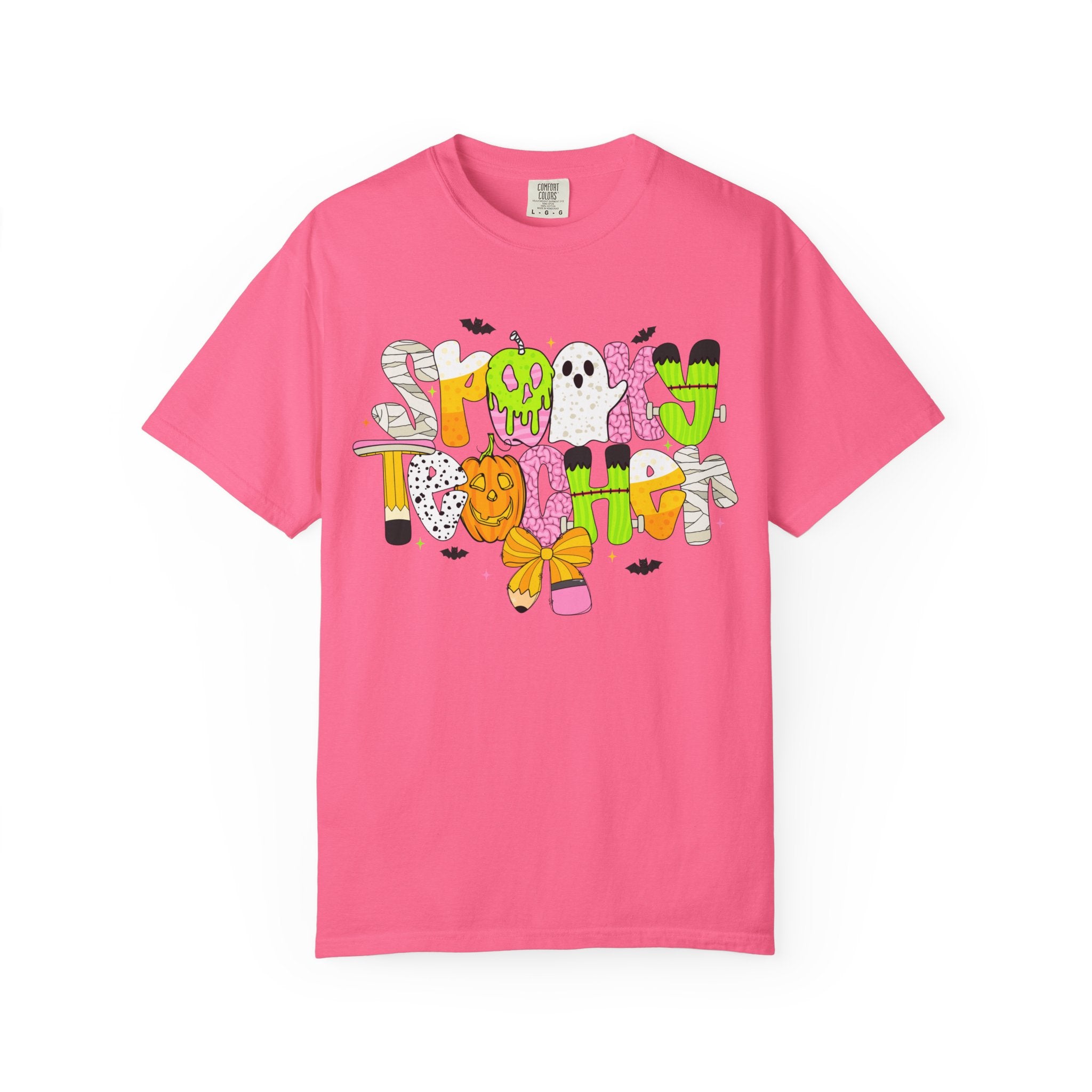 Spooky Teacher Shirt, Funny Halloween Teacher TShirt, Fall Graphic Tee, Halloween Teacher Gift, Cute October School Shirt