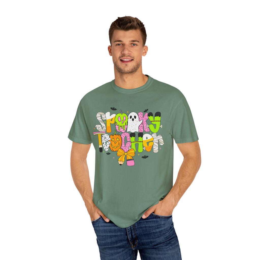 Spooky Teacher Shirt, Funny Halloween Teacher TShirt, Fall Graphic Tee, Halloween Teacher Gift, Cute October School Shirt
