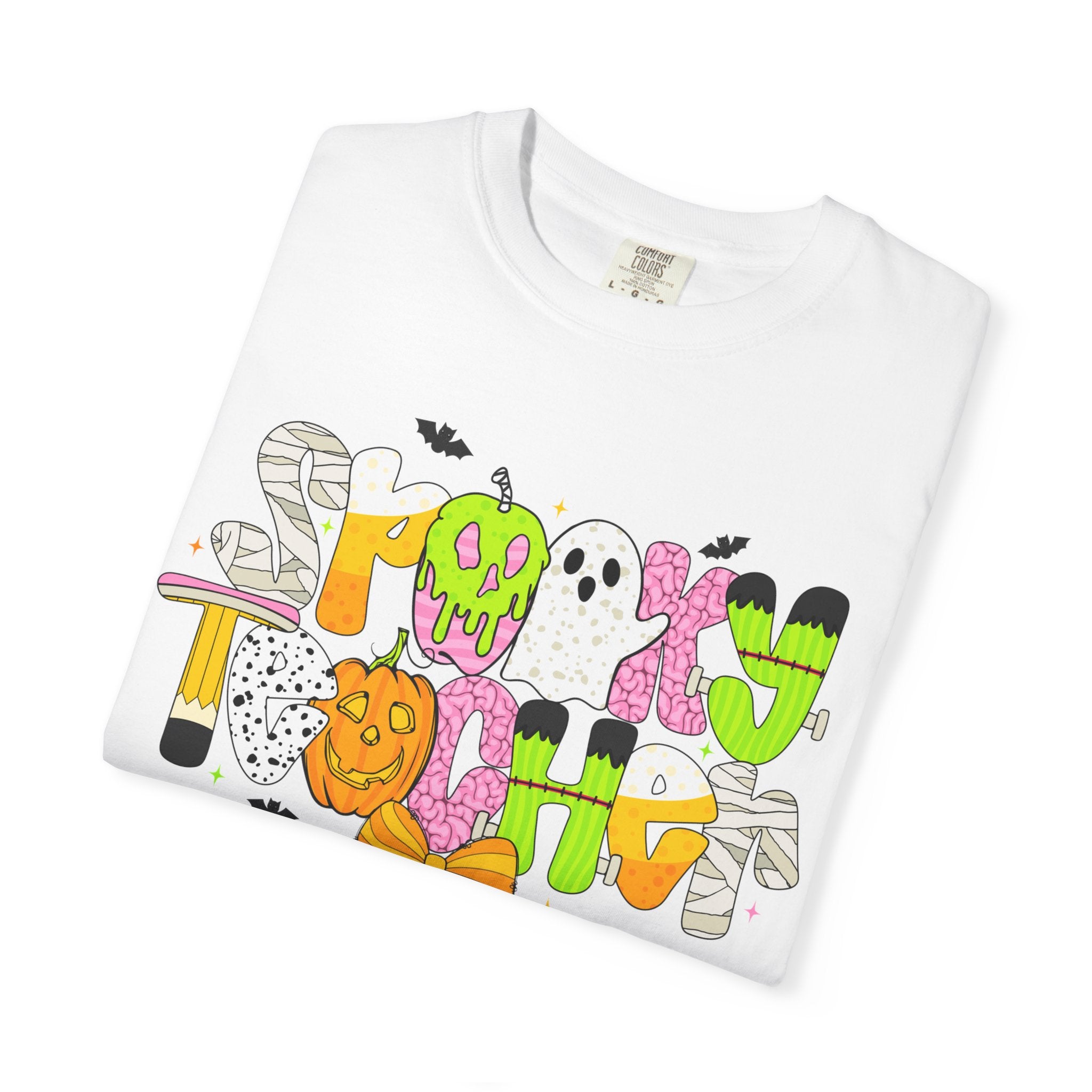 Spooky Teacher Shirt, Funny Halloween Teacher TShirt, Fall Graphic Tee, Halloween Teacher Gift, Cute October School Shirt