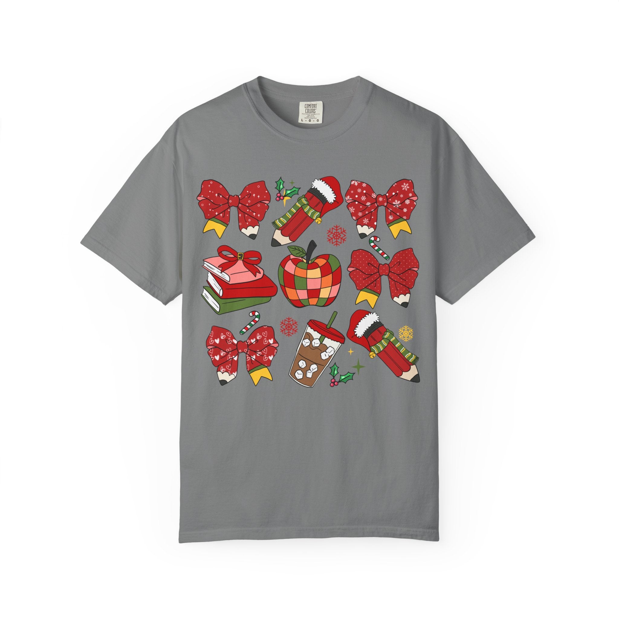 Christmas Teacher Sweatshirt | Red Bows & Holiday Classroom Pullover