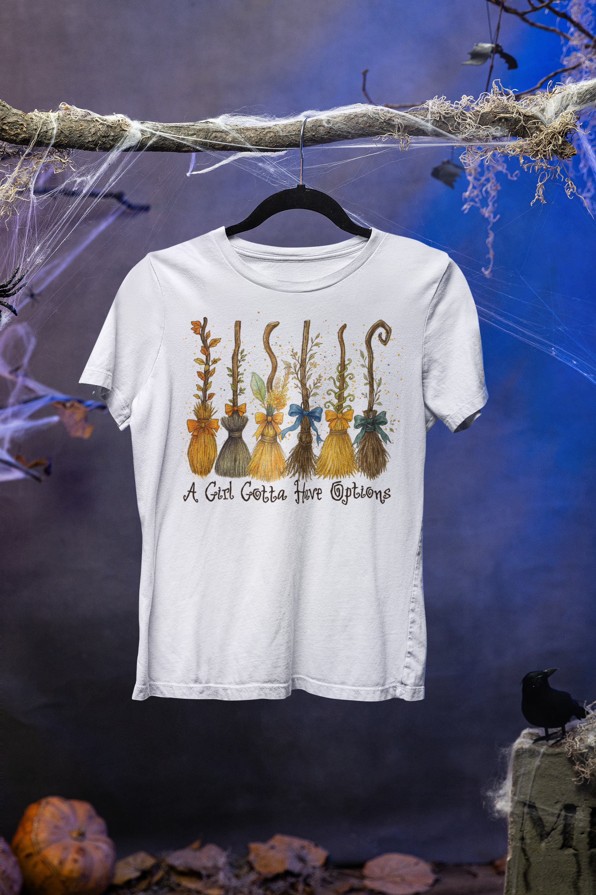 A Girl Gotta Have Options Witch Shirt – Funny Halloween Tee