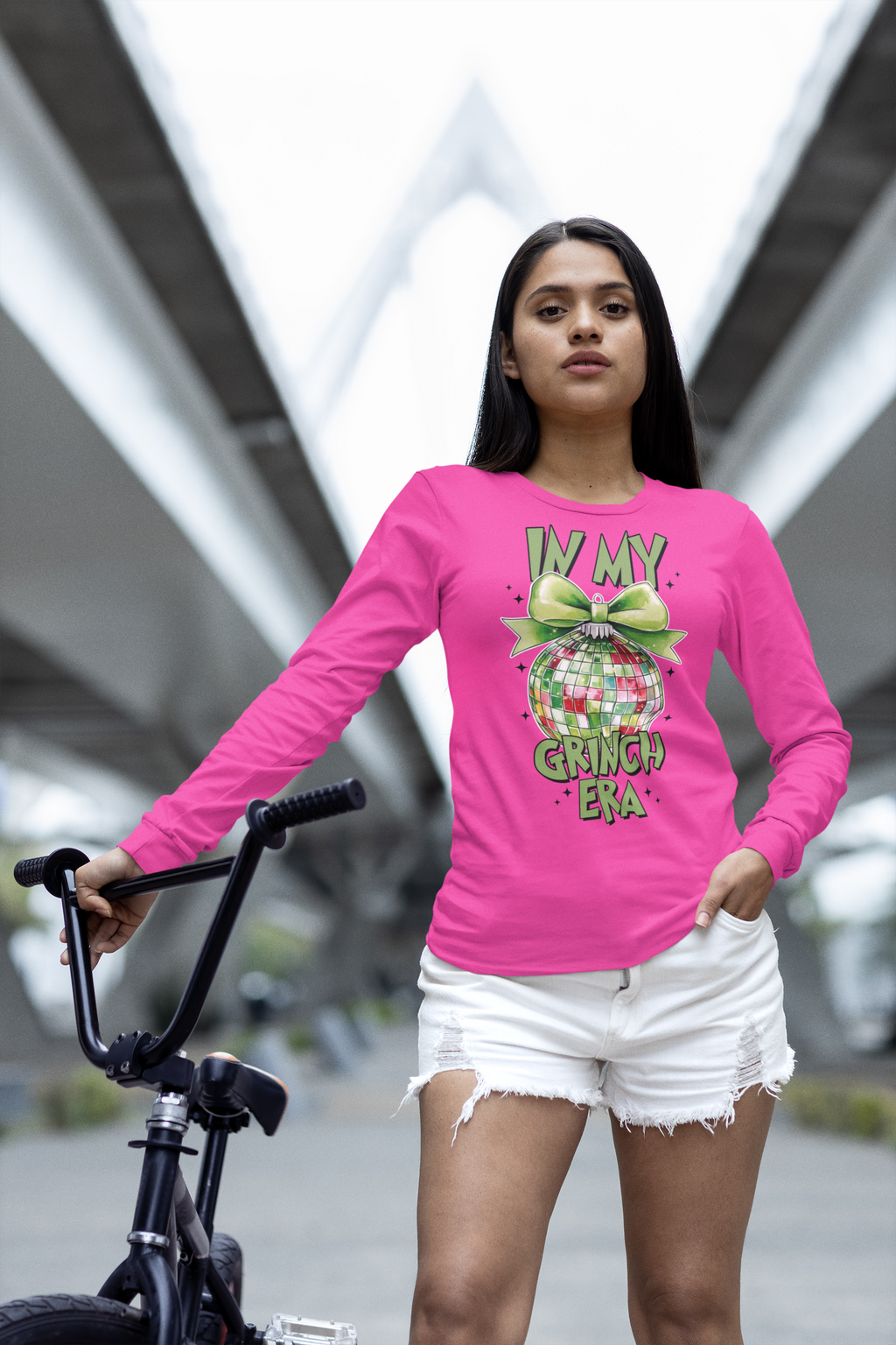 In My Grinch Era Shirt – Funny Christmas Tee with Disco Ornament