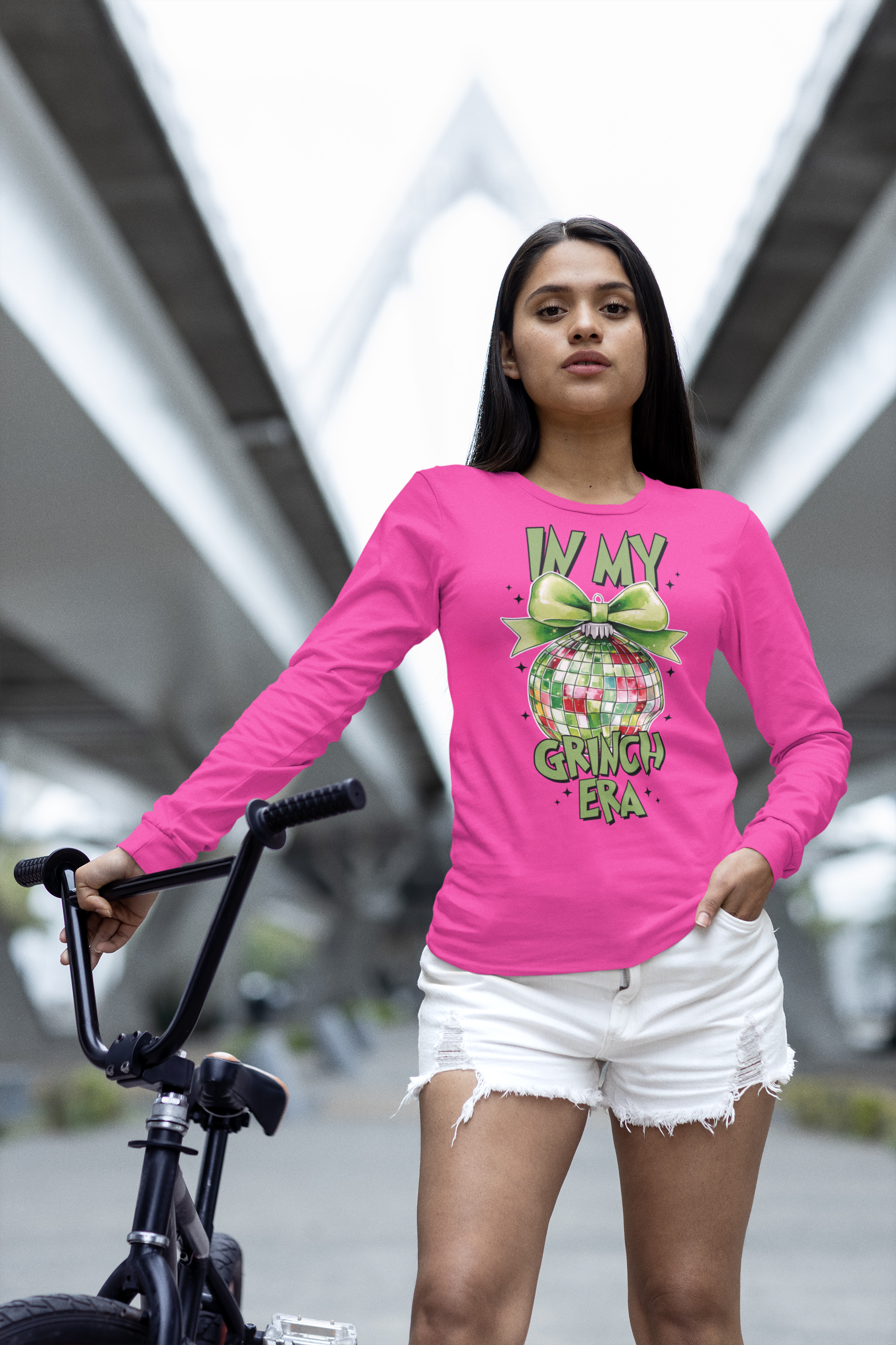 In My Grinch Era Shirt – Funny Christmas Tee with Disco Ornament