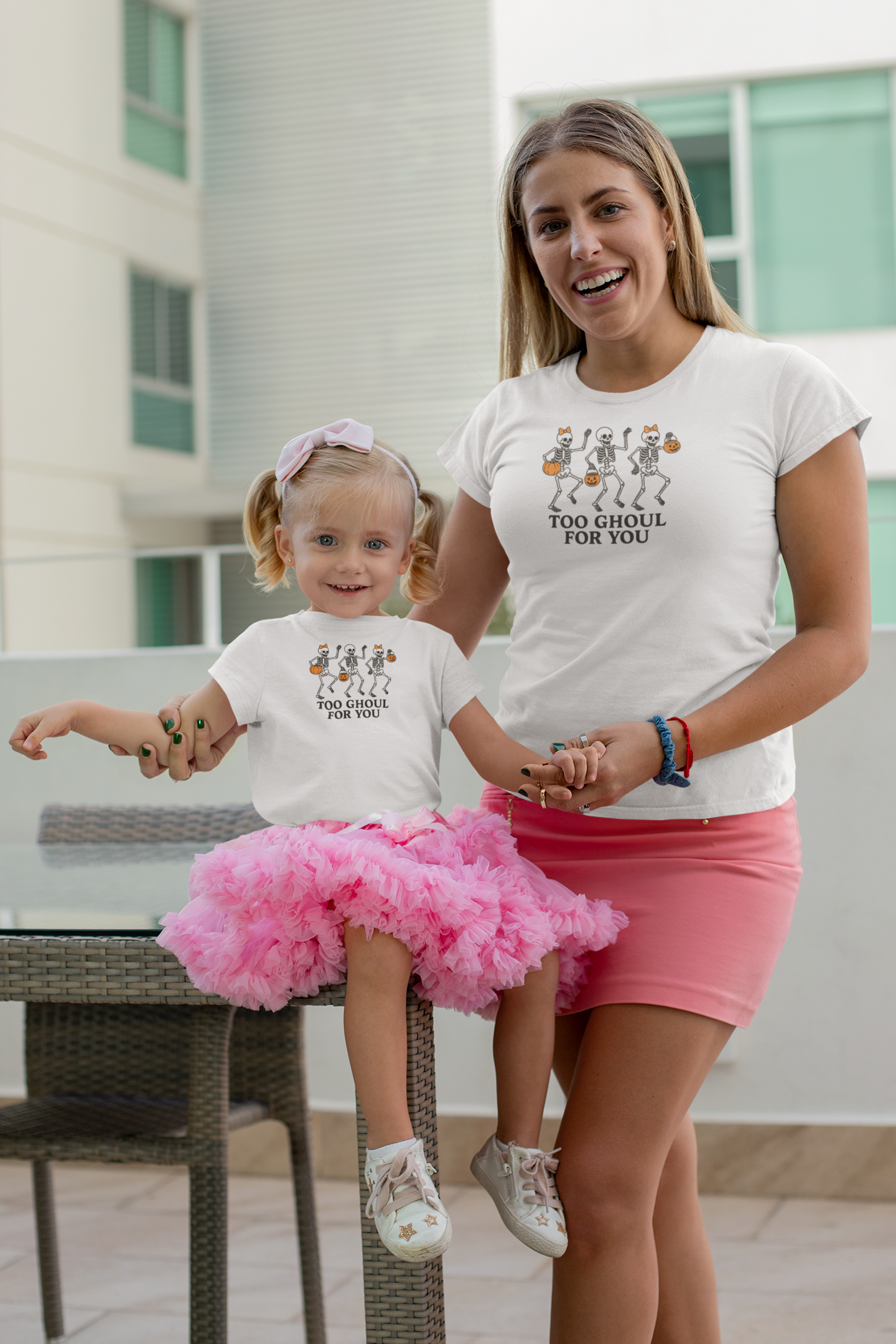 Too Ghoul For You Kids T-Shirt | Cute Halloween Skeleton Tee | Spooky Trick-or-Treat Outfit